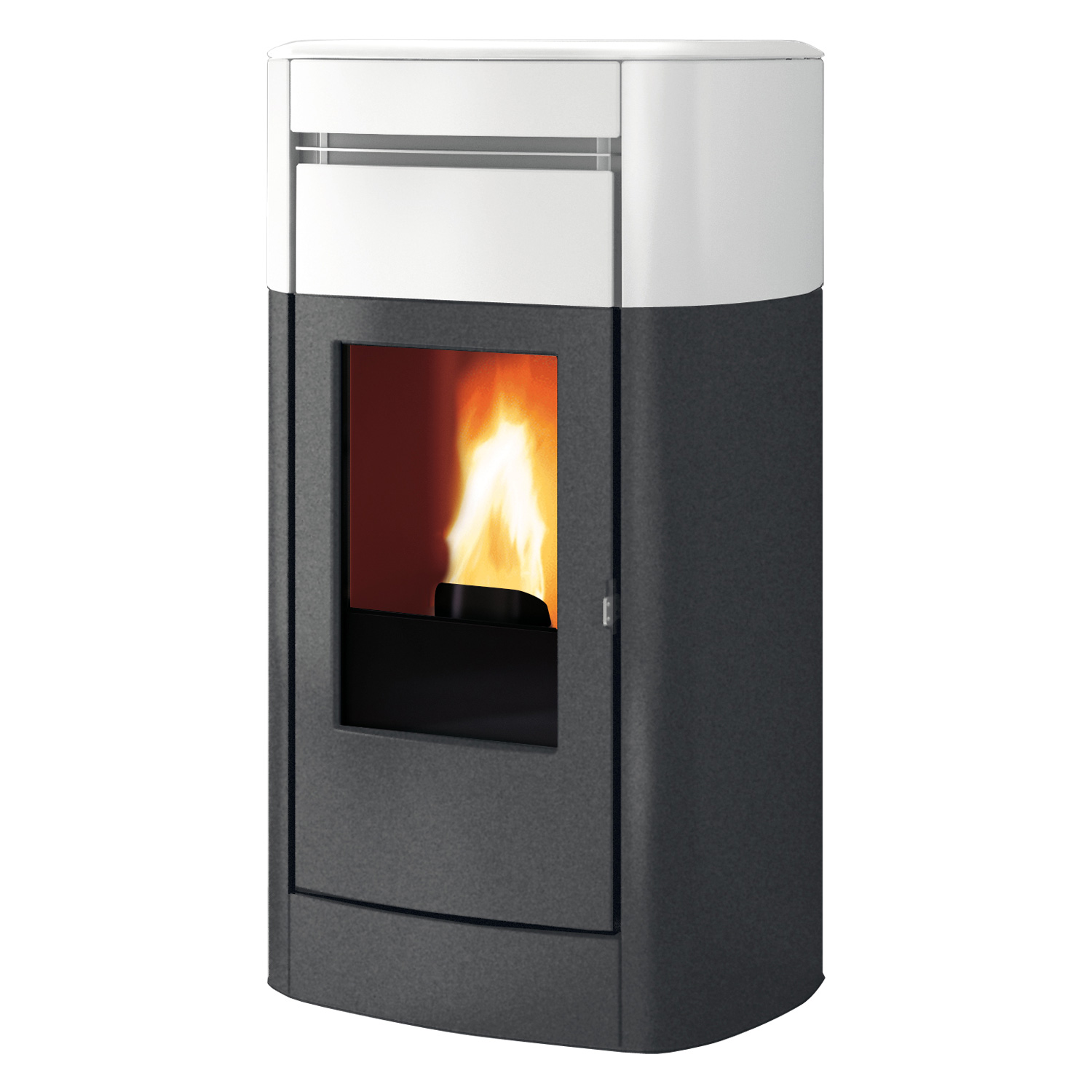 Edilkamin Vyda2 H 22 Up wasserführender Pelletofen Keramik Mattweiß inkl. Kit R-FX Edilkamin Vyda2 H 22 Up wasserführender Pelletofen Keramik Mattweiß inkl. Kit R-FX