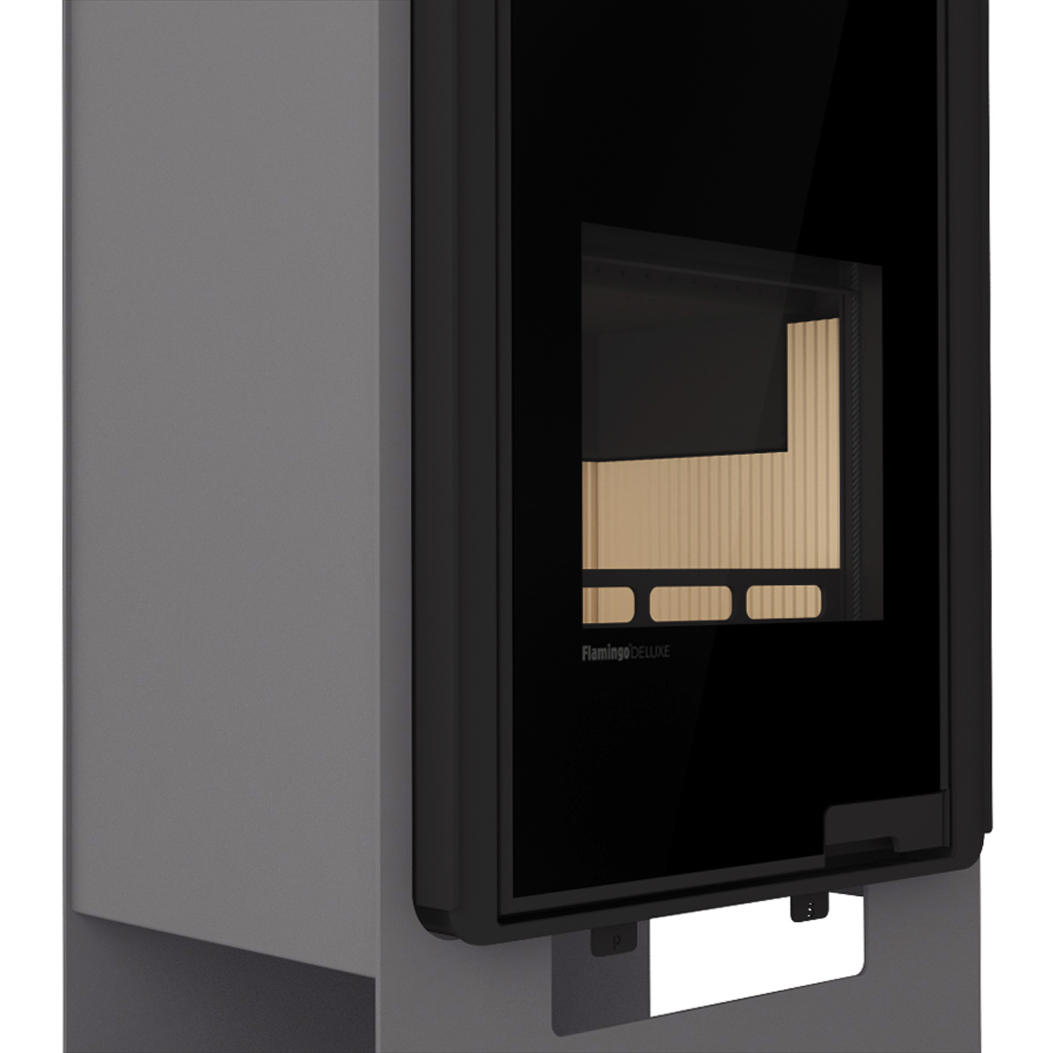 HS Flamingo Deluxe Singa Kaminofen Grau