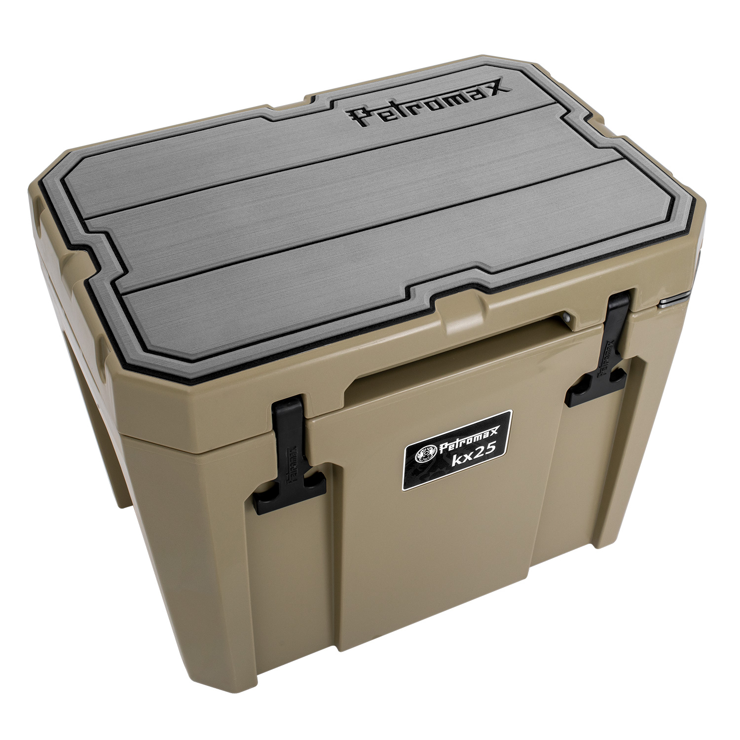 Petromax Haft-Auflage für Kühlbox kx25 Grau mit Linien Petromax Haft-Auflage für Kühlbox kx25 Grau mit Linien