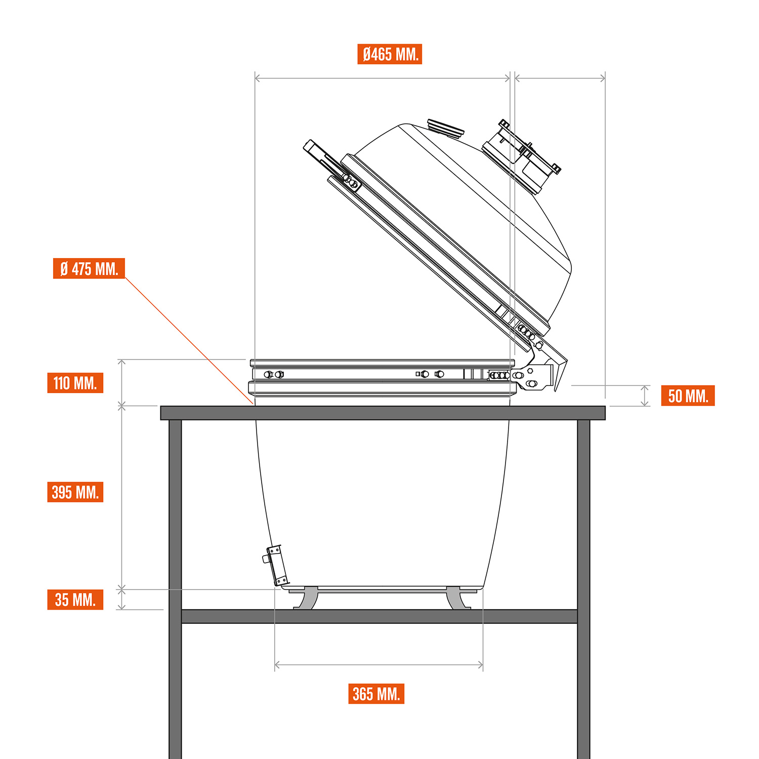 The Bastard VX Medium Complete Keramikgrill The Bastard VX Medium Complete Keramikgrill