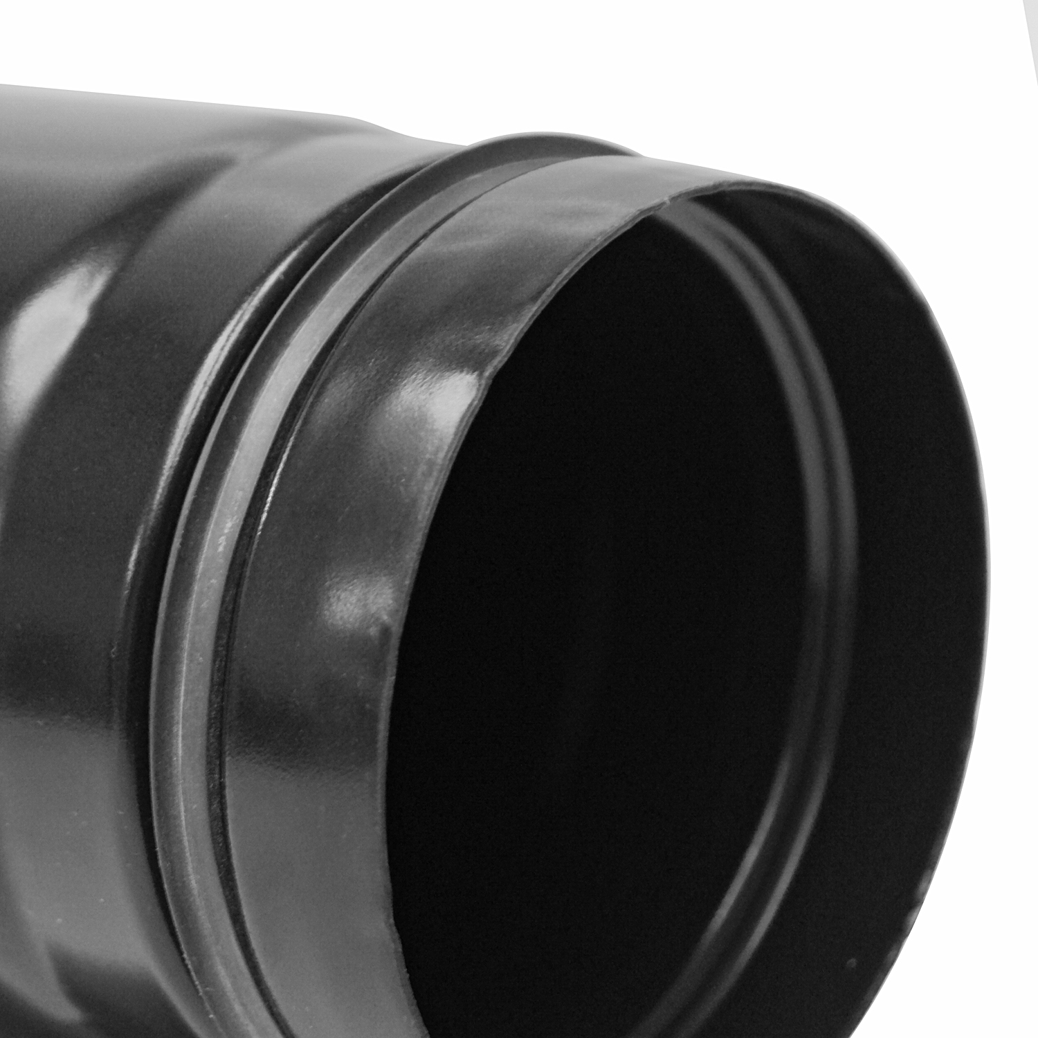 Raik Pelletrohr / Ofenrohr 100 mm - 90° Bogen zweiteilig mit Reinigungsöffnung schwarz