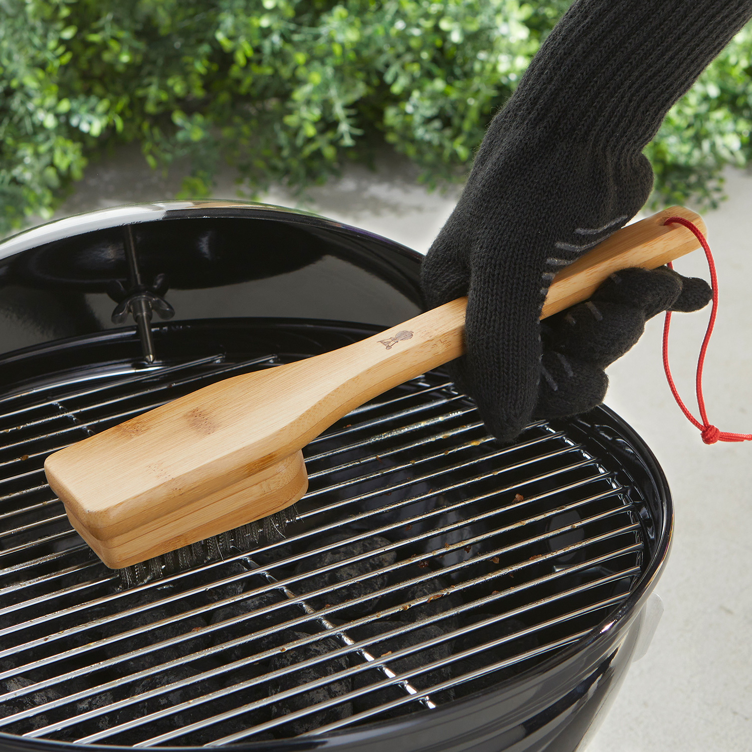 Weber Grillbürste mit Bambusholzgriff 30 cm