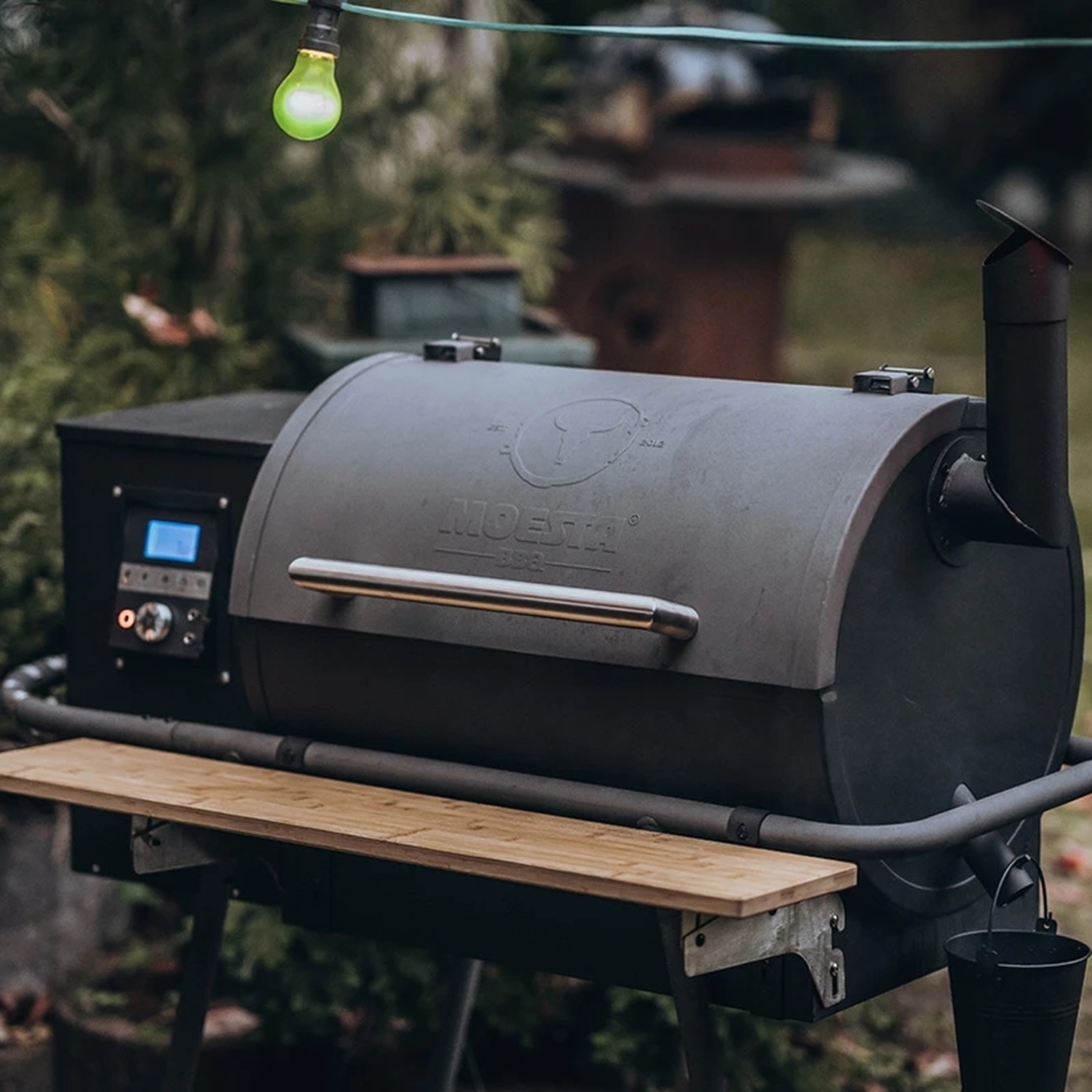 Moesta Halterung Ablagebrett für Sheriff Pelletgrill