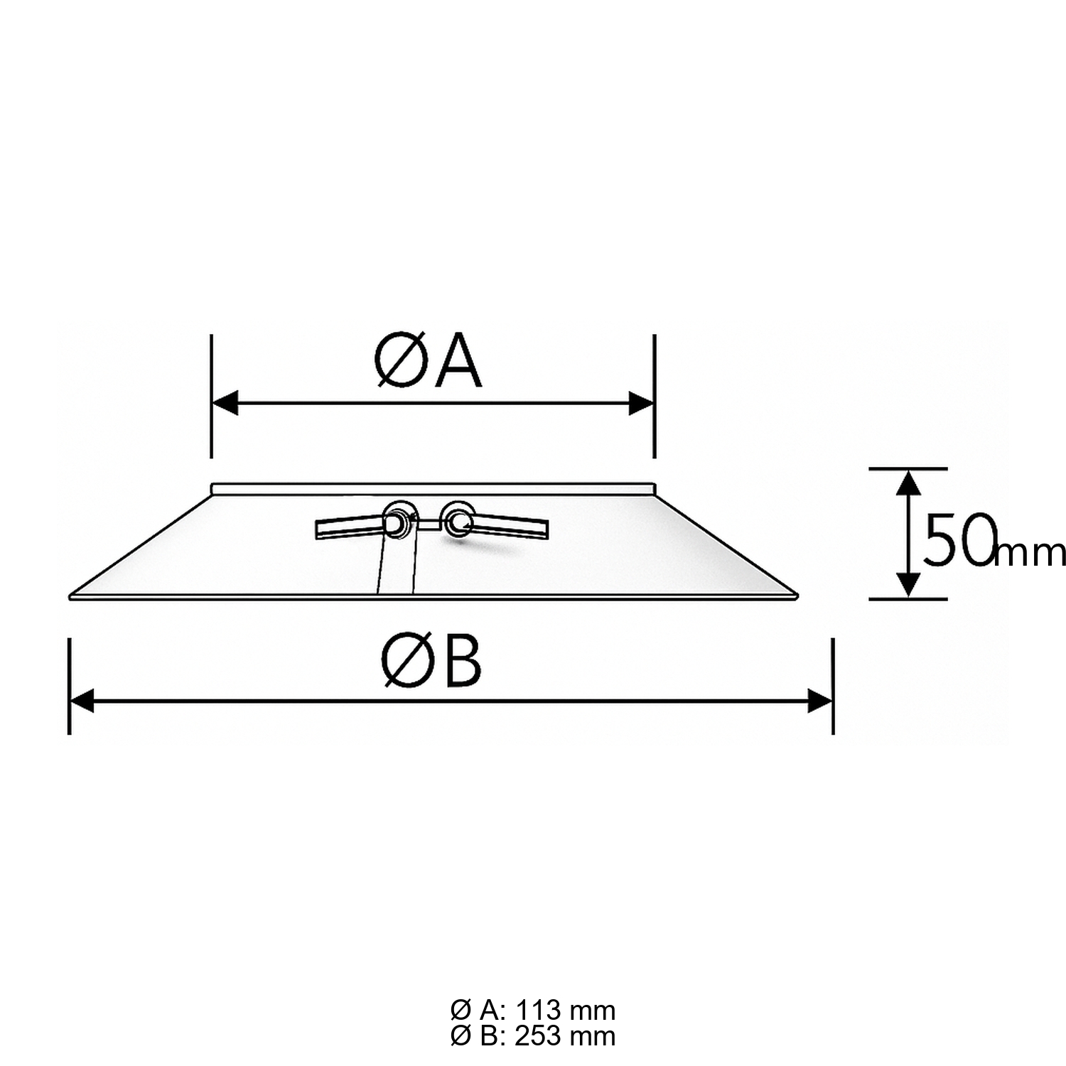 Schiedel PRIMA PLUS Regenkragen H=50mm Ø113 mm einwandig glänzend