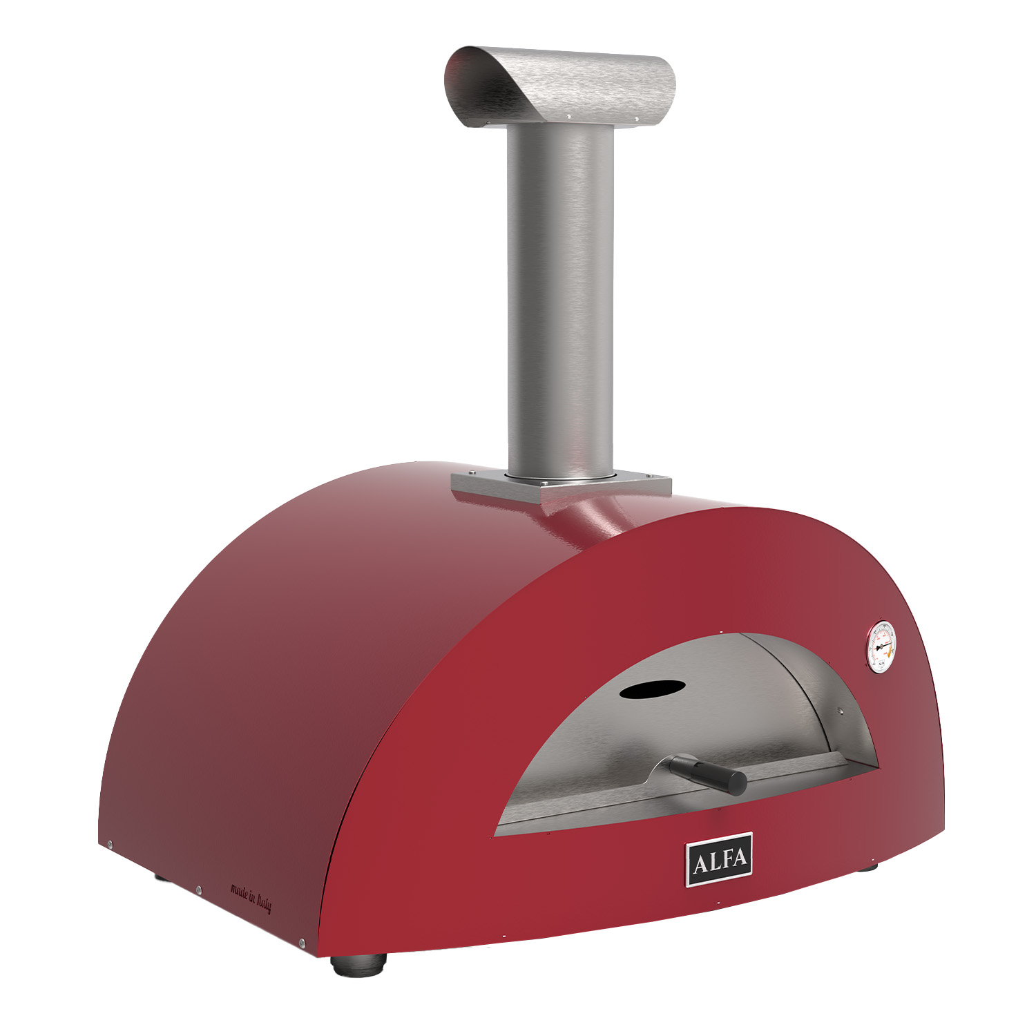 Alfa Moderno 2 Pizze Pizzaofen Holz Antik Rot