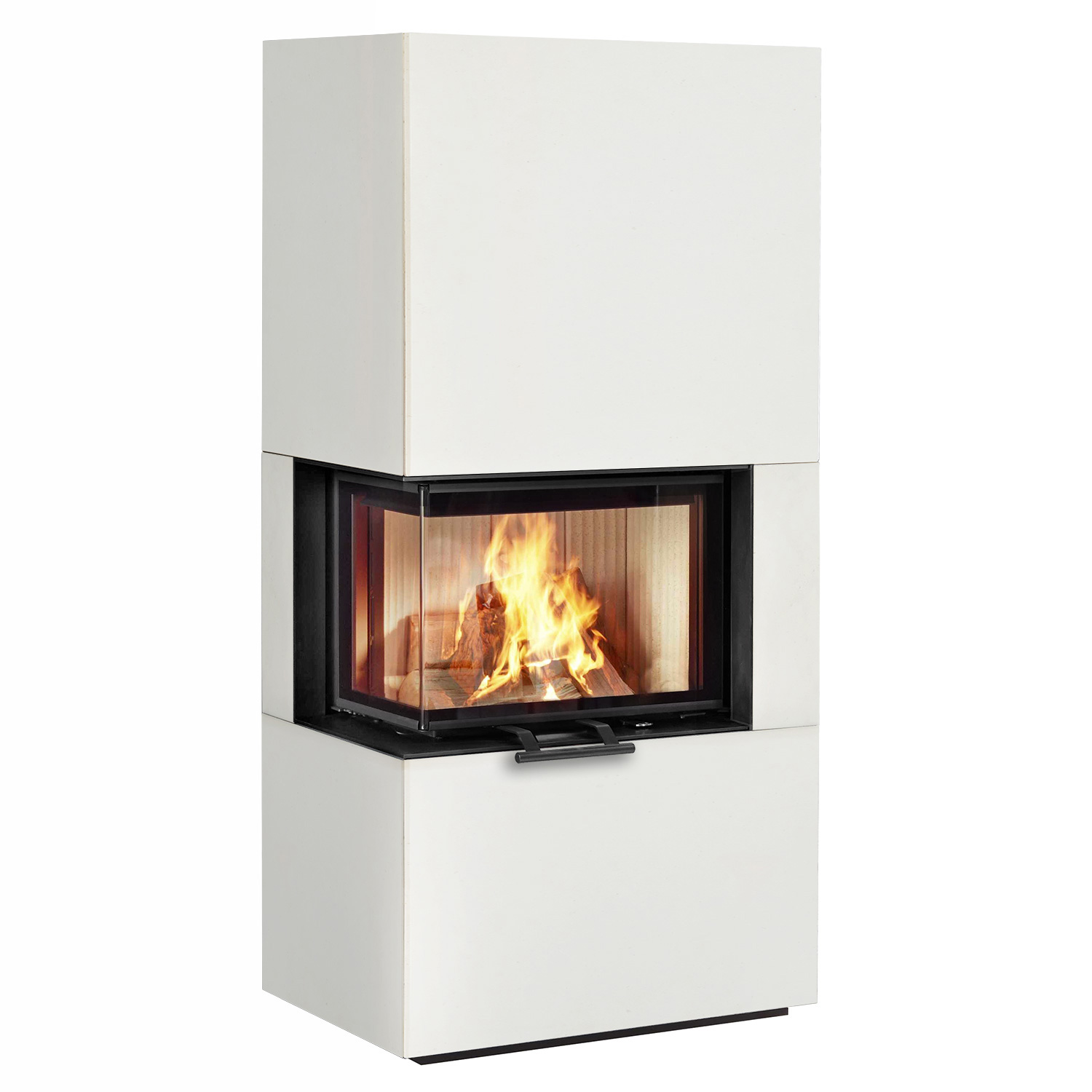 Olsberg Osorno L TopStone Kaminofen Kalkstein beige teramo natura, links