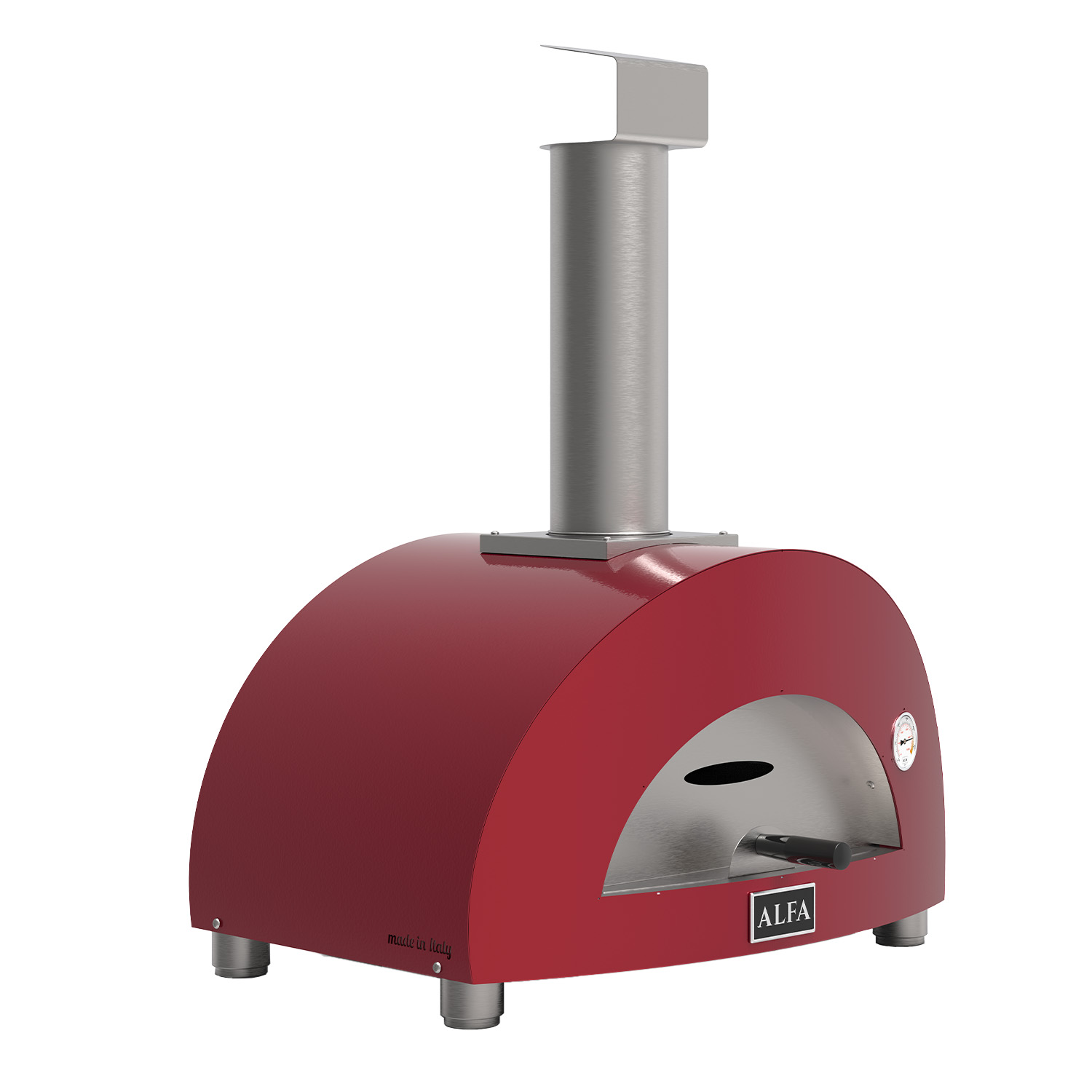 Alfa Moderno 1 Pizze Pizzaofen Holz Antik Rot