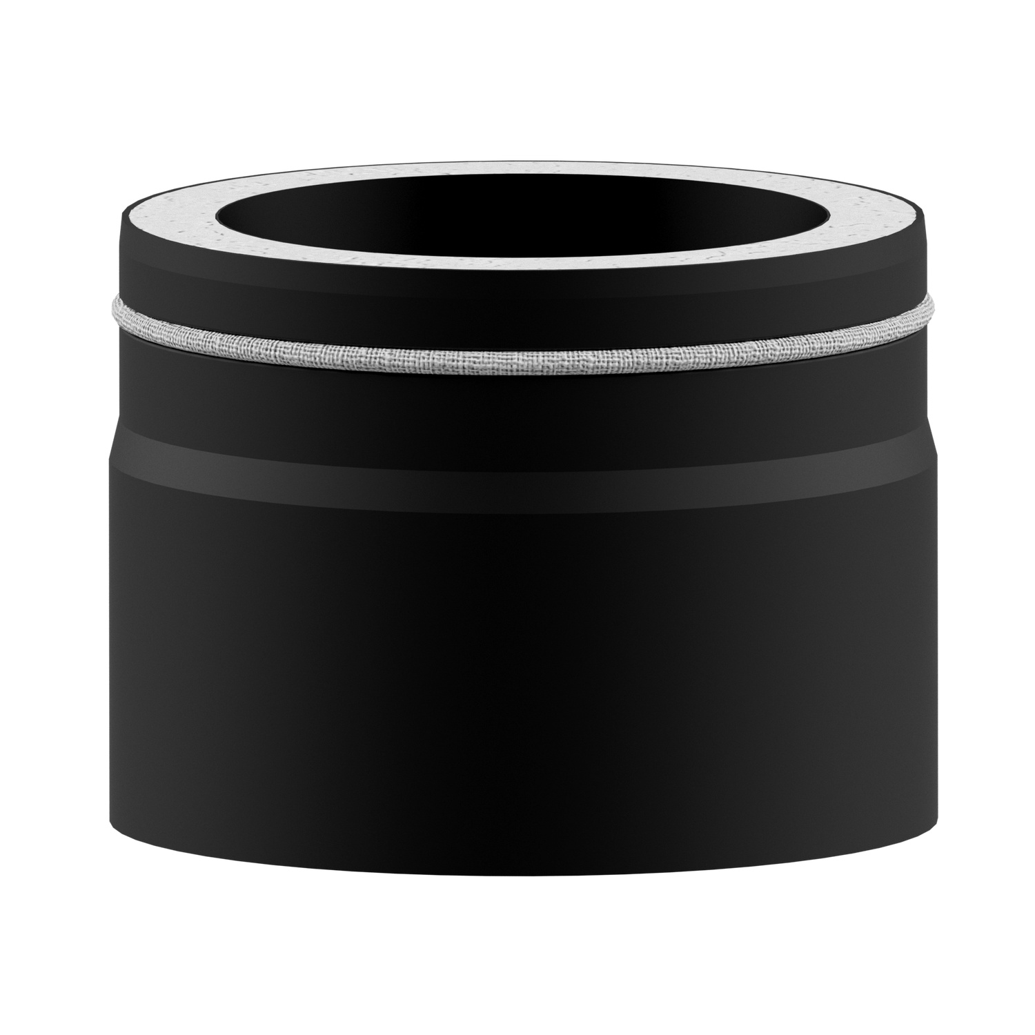 Raik Lifestyle DUO Längenelement 120mm schwarz L: 150mm für Rauchrohr / Ofenrohr