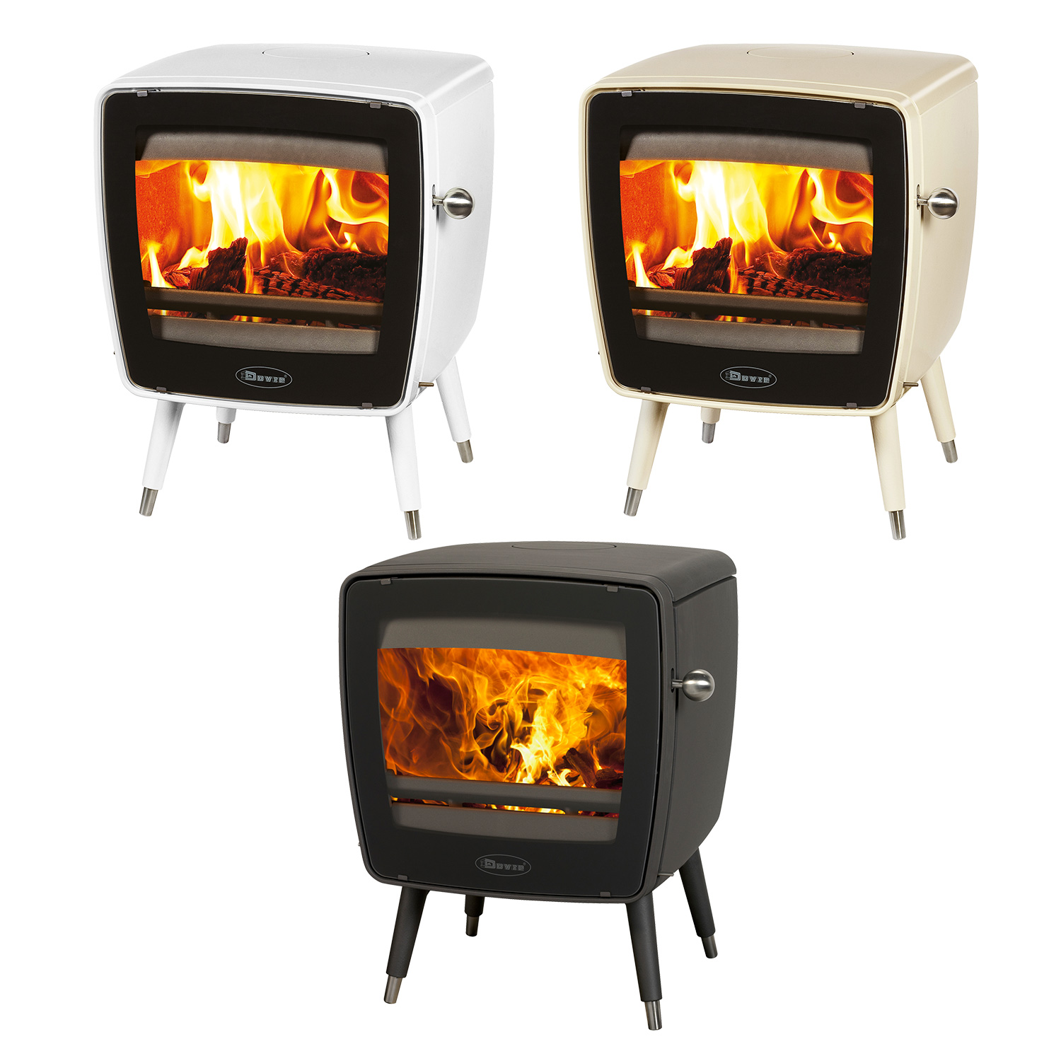 Dovre Vintage 35 Kaminofen Gusseisen Schwarz, Bauart 1