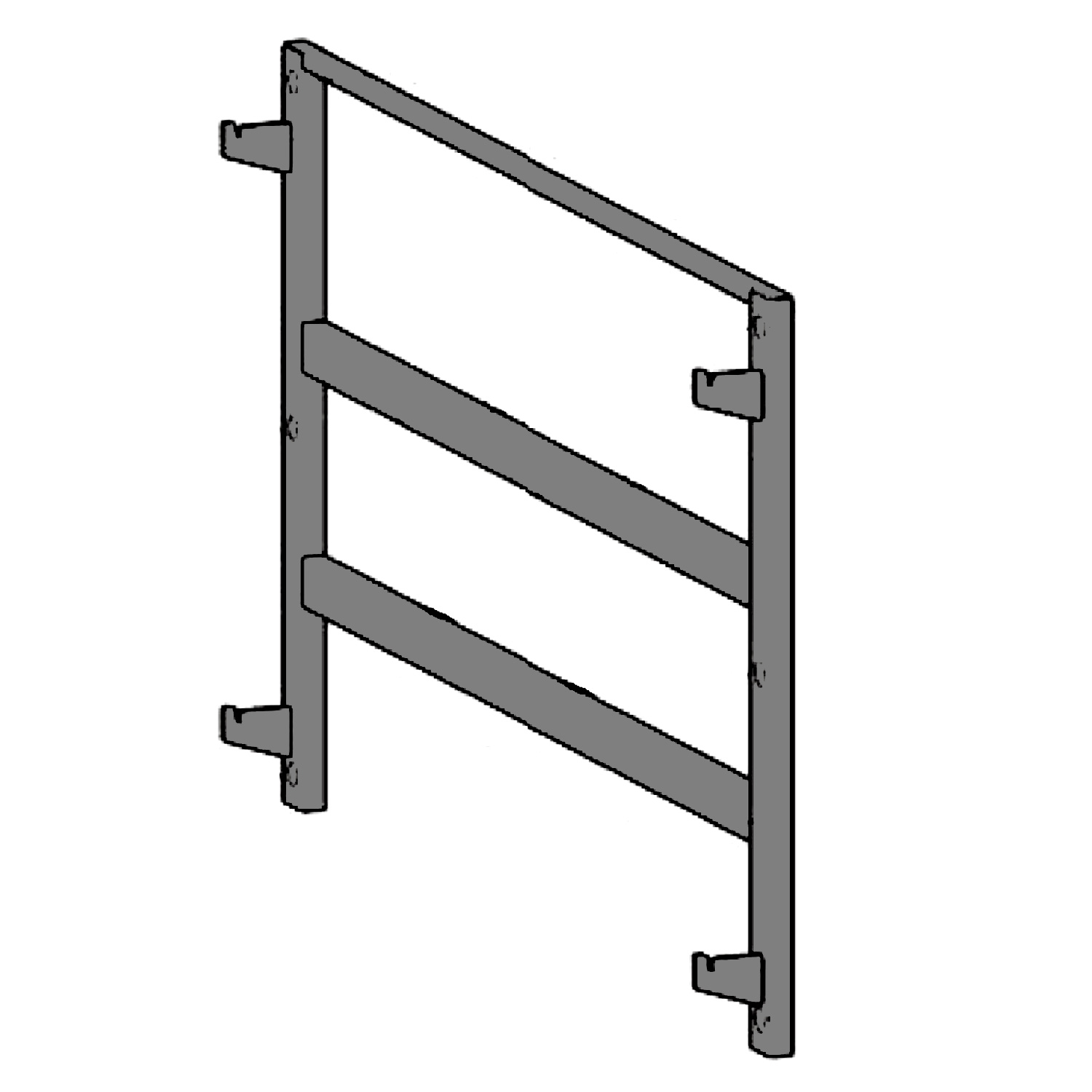 Oranier Wand-Montagerahmen für Ziva XL, Dias XL