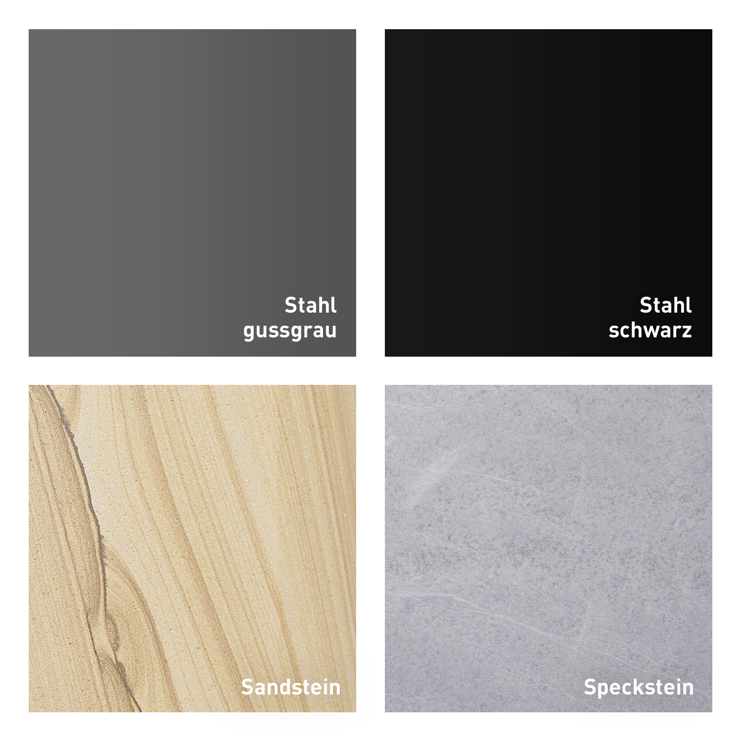 Oranier Pori Aqua wasserführender Kaminofen Stahl Schwarz / Speckstein