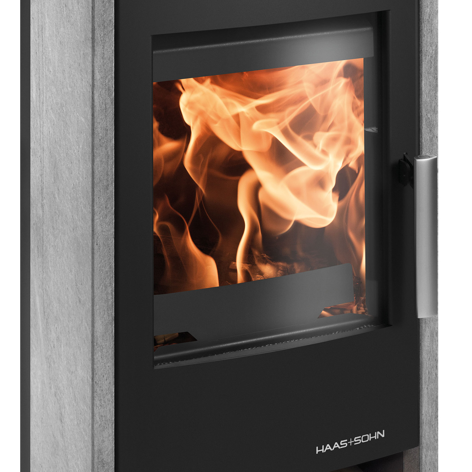 Haas+Sohn RUBUS-ST easy Kaminofen Serpentino tief-schwarz