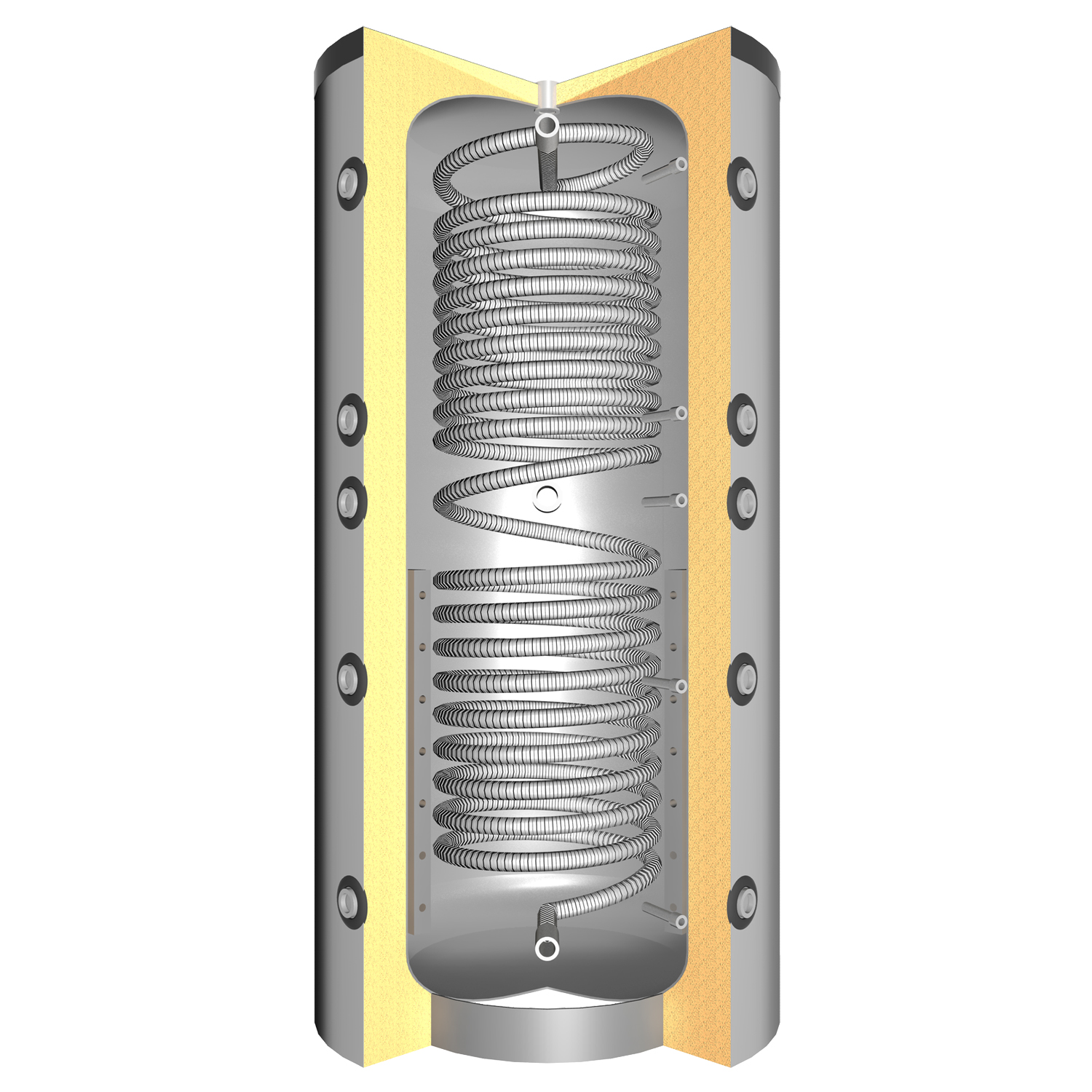 La Nordica Termosuprema Anthrazit Wasserführender Küchenofen Komplett-Set Pufferspeicher TPSM 825