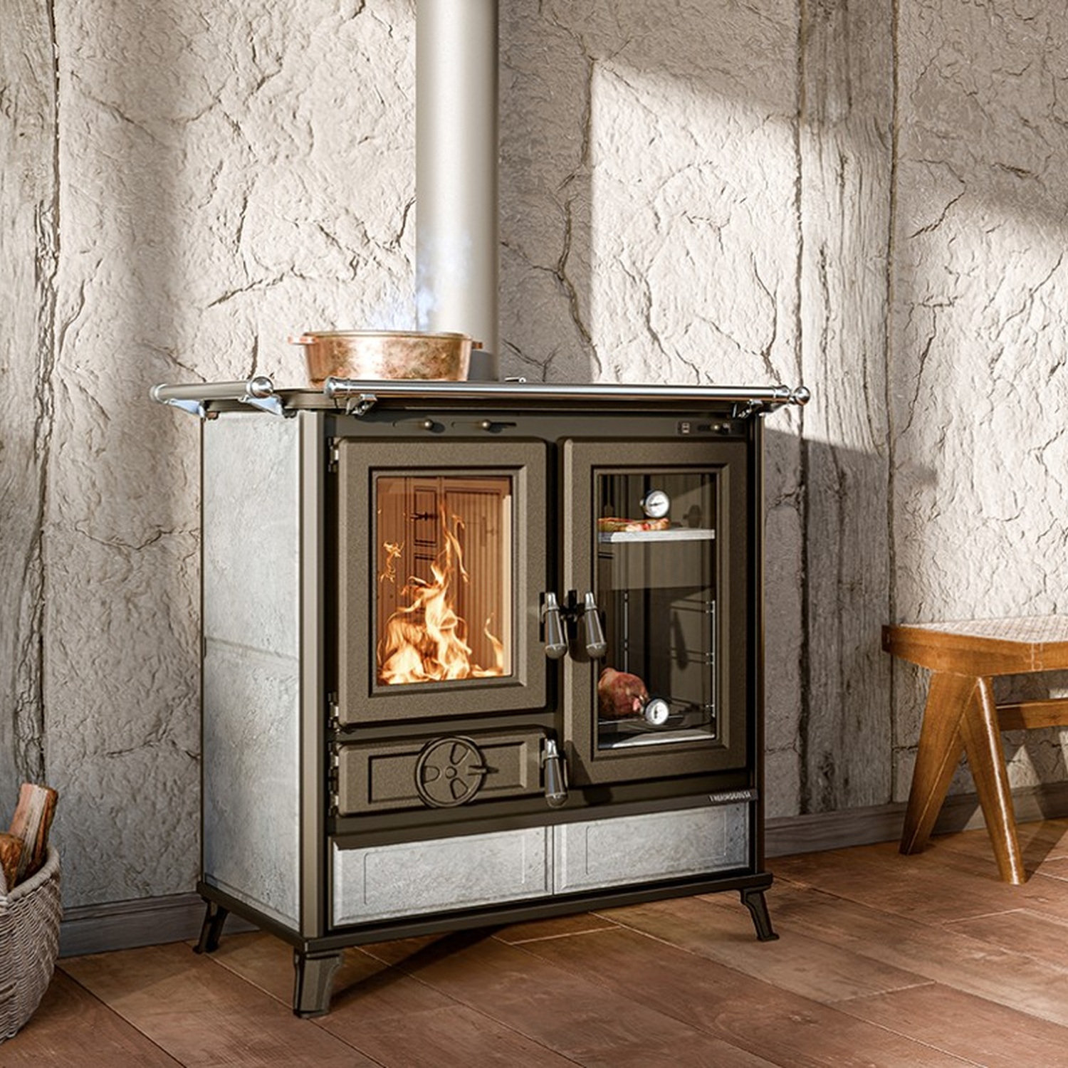 Thermorossi Melissa Evo6 Stone Küchenofen