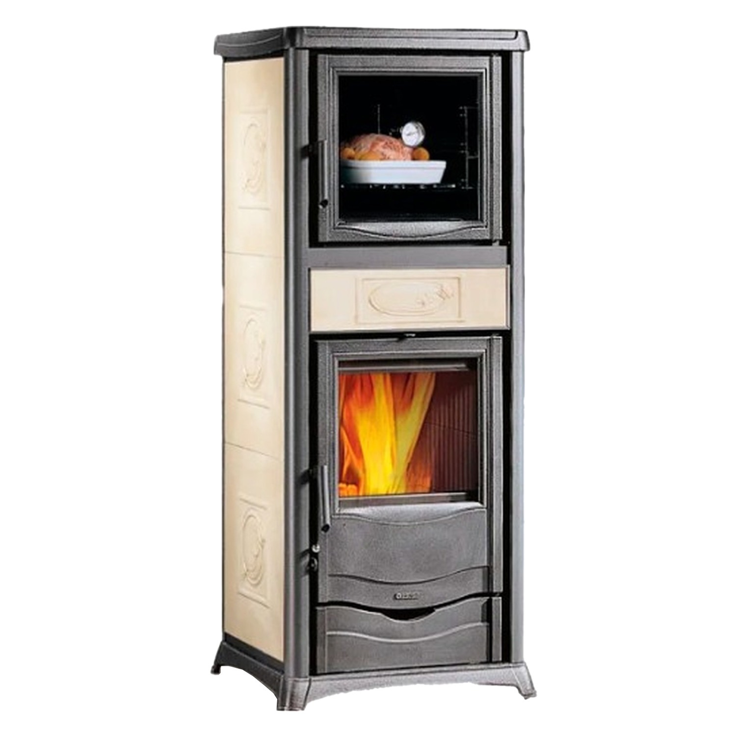 La Nordica Termorossella Plus Forno DSA 16 Liberty Panna Komplett-Set + Kombispeicher THKE 600 + SWT, inkl. Isolierung