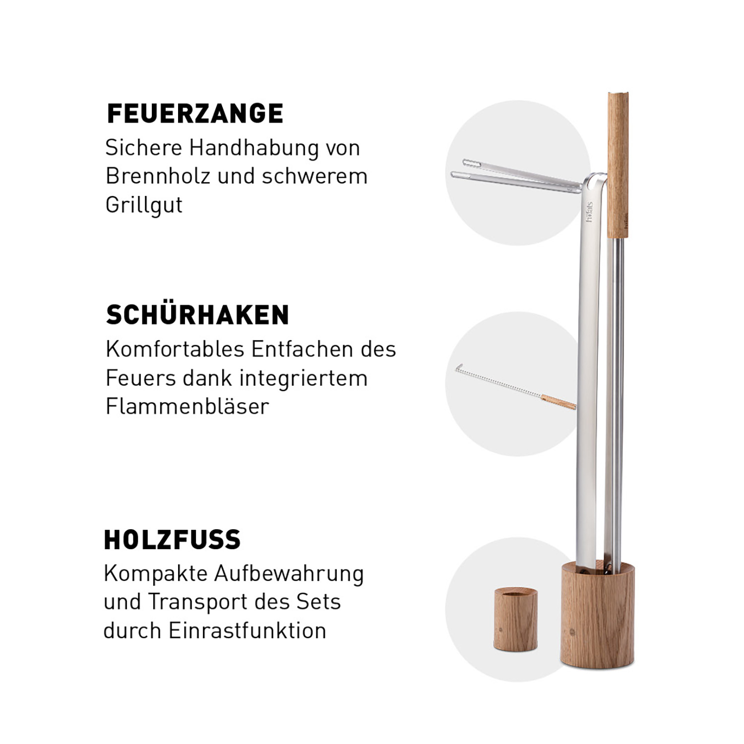 höfats Feuerwerkzeug-Set (3-teilig)