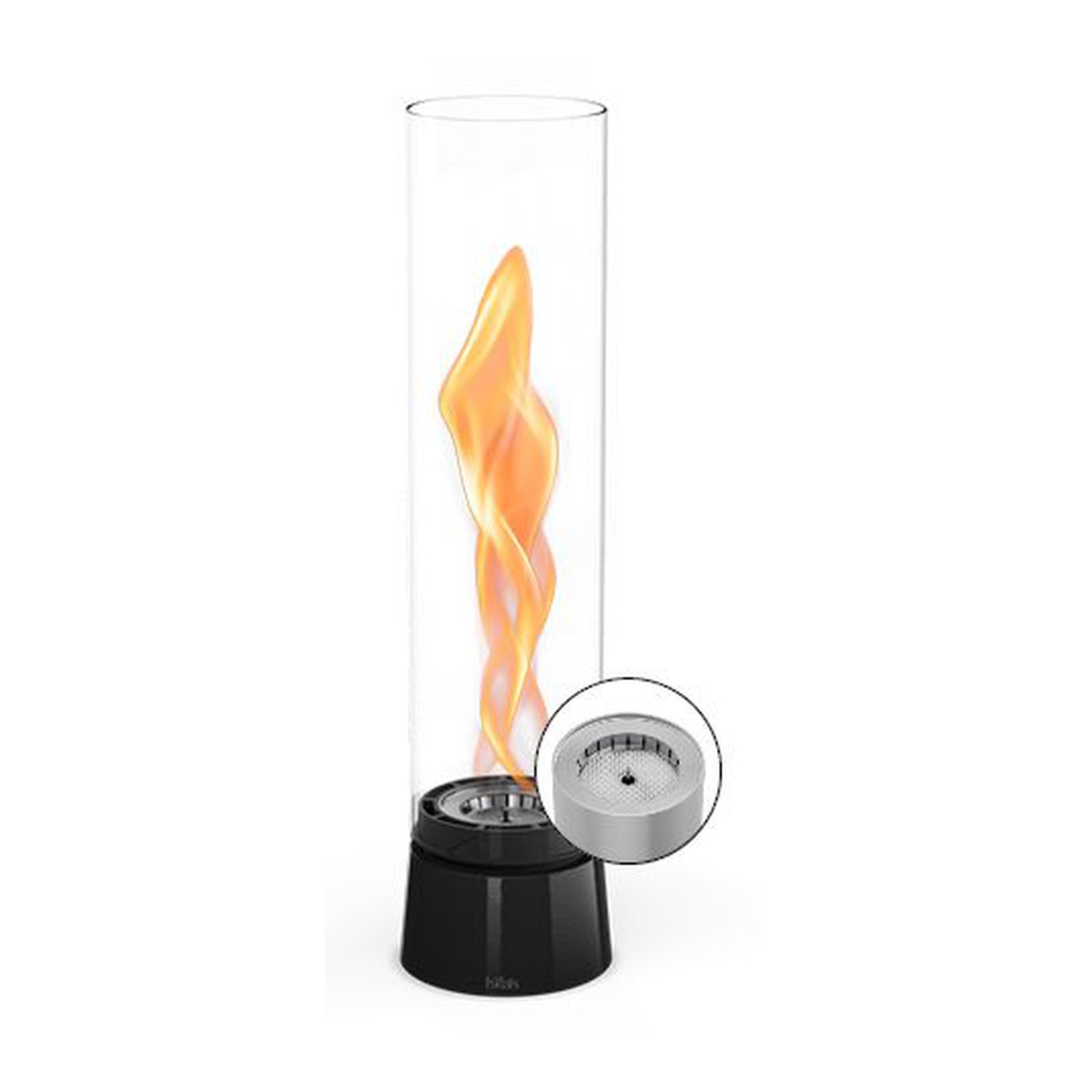 höfats SPIN air 900 Tischfeuer Emaille schwarz