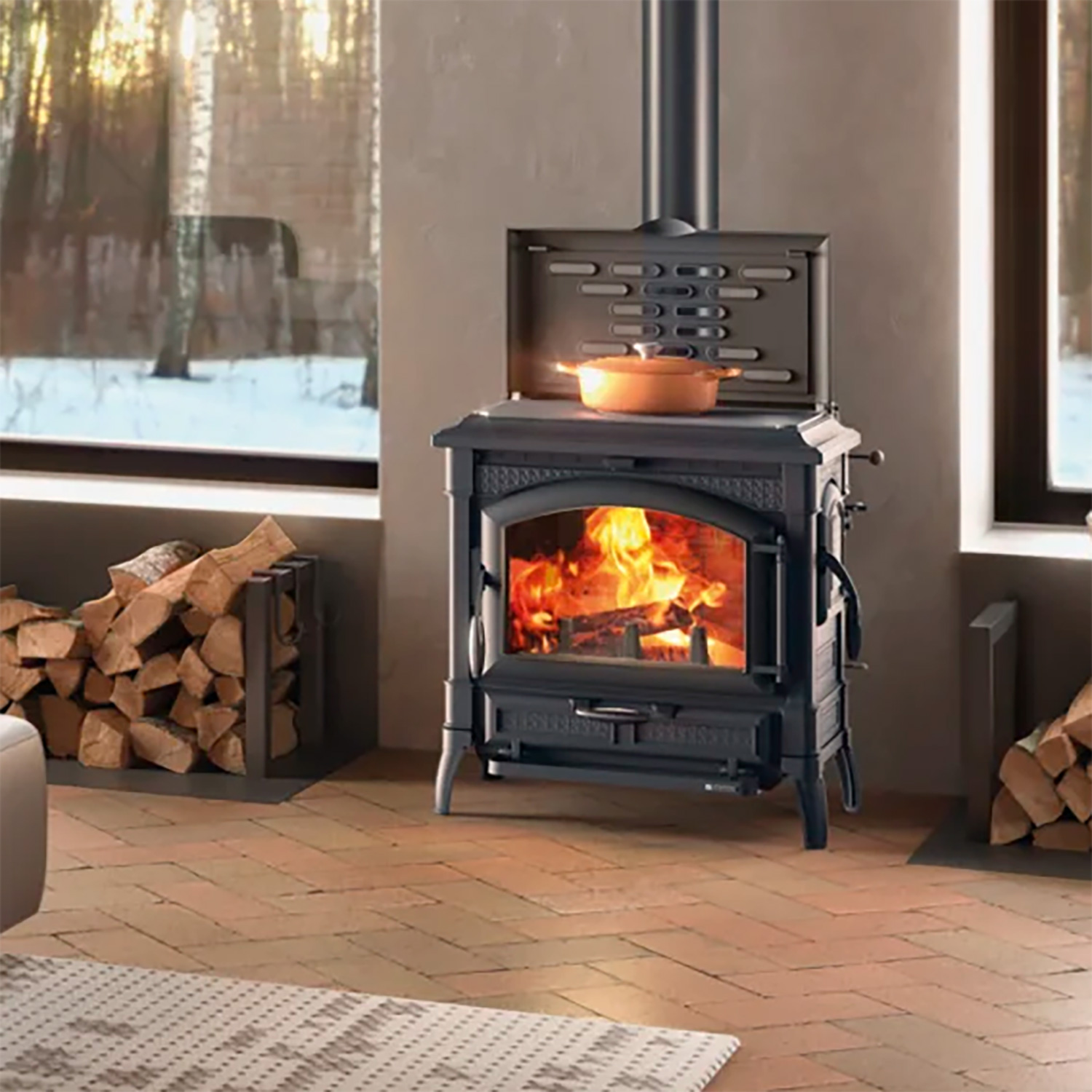 La Nordica Isotta con Cerchi Lean Kaminofen