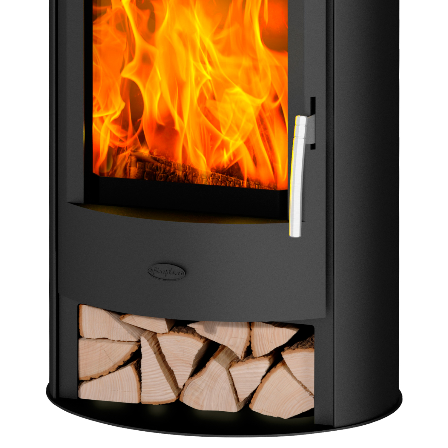 Fireplace Jakarta Kaminofen Stahl Schwarz | Topplatte Speckstein