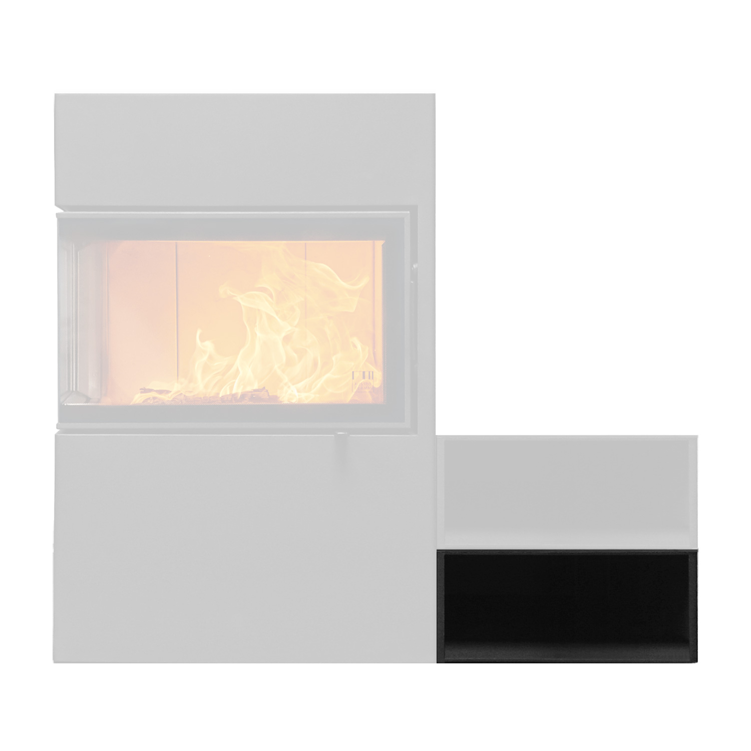Austroflamm Dexter 2.0 & S3 Beistellbox 422 x 191 mm unten