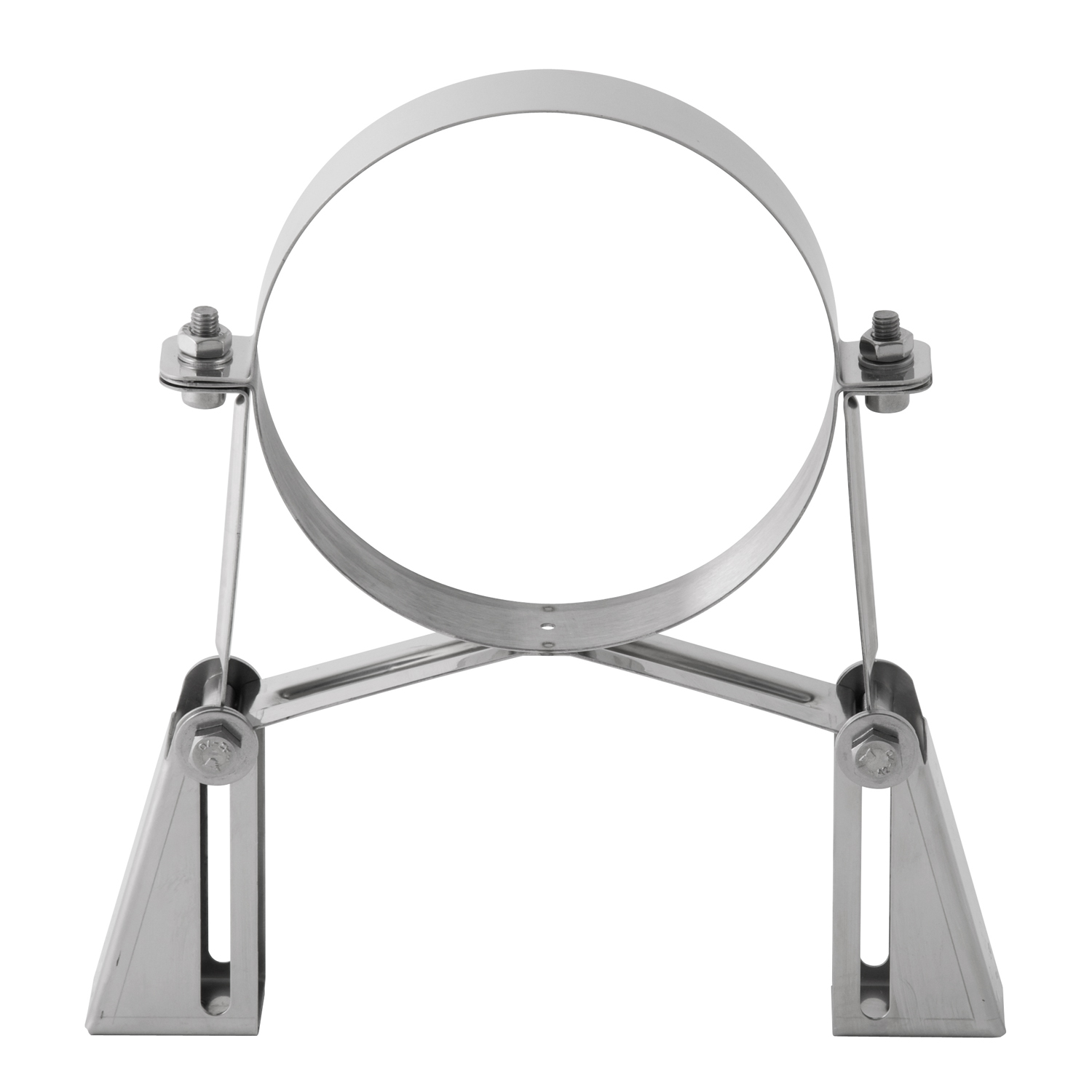 Opsinox Edelstahlschornstein 180mm Wandhalter starke Ausführung SSL2