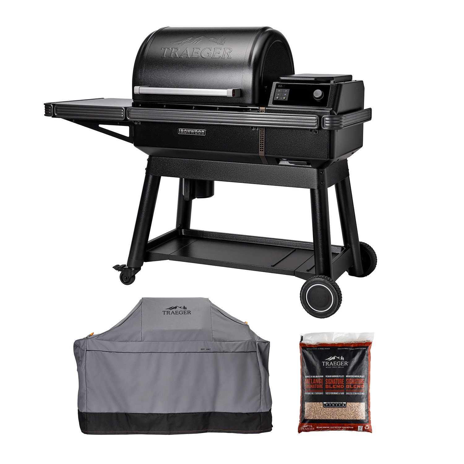 Traeger Ironwood inkl. Abdeckhaube & 9kg Pellets