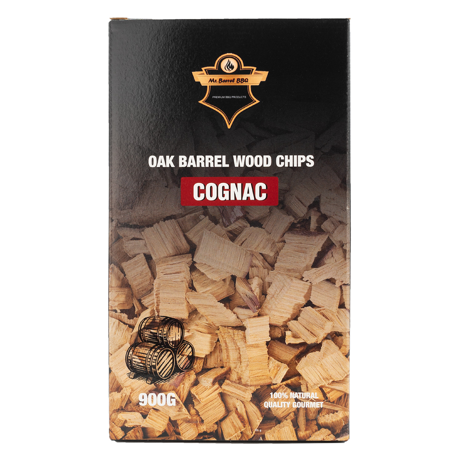 Mr. Barrel BBQ Smoking Chips L Cognac, 900 g