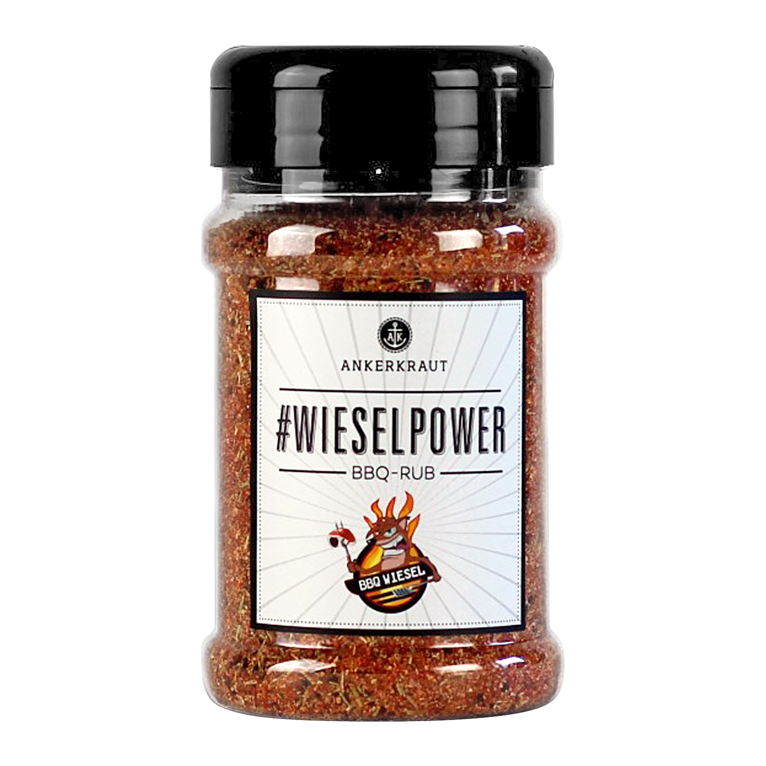 Ankerkraut BBQ-Rub #Wieselpower 200 g Streuer