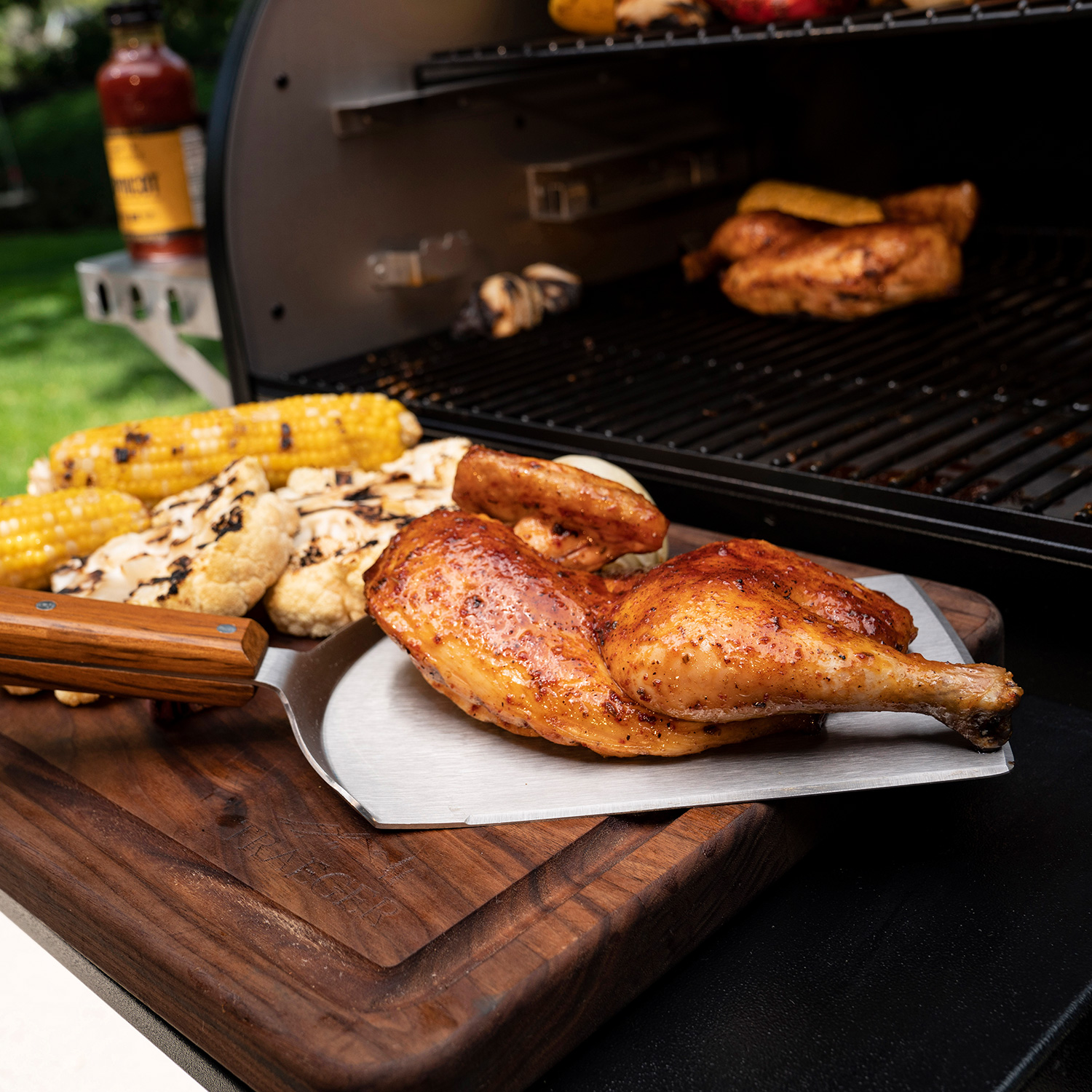 Traeger Extragroßer Fleisch- und Fischwender rechteckig Traeger Extragroßer Fleisch- und Fischwender rechteckig