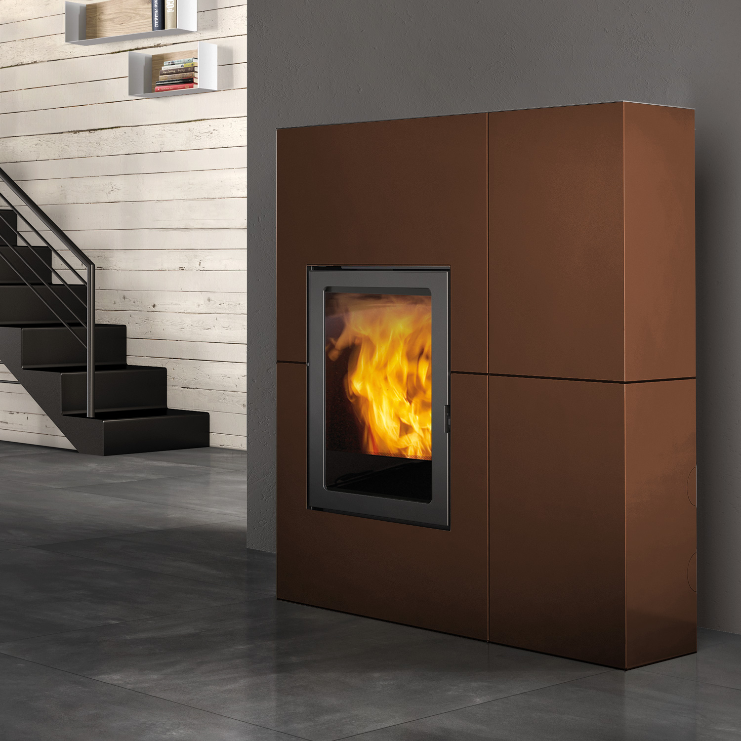 Edilkamin Blade12++ Evo Pelletofen Stahl bronze