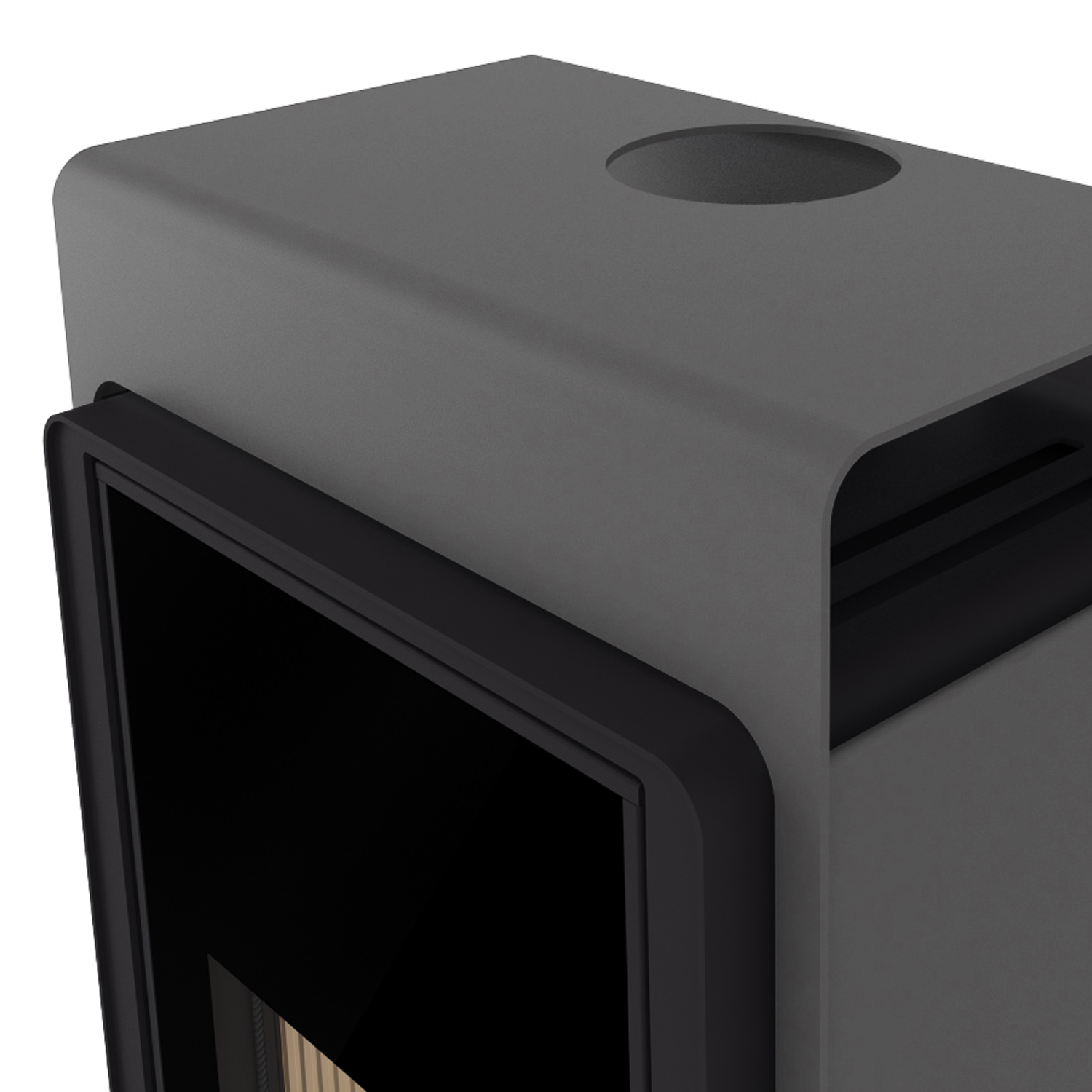 HS Flamingo Deluxe Singa Kaminofen Grau