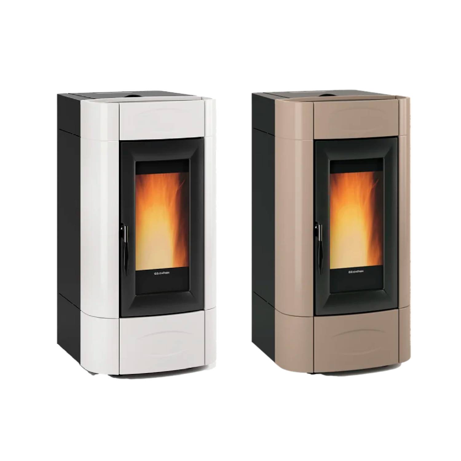 Extraflame Evolution Line ISIDORA IDRO H16 5.0 wassergeführter Pelletofen Taupe