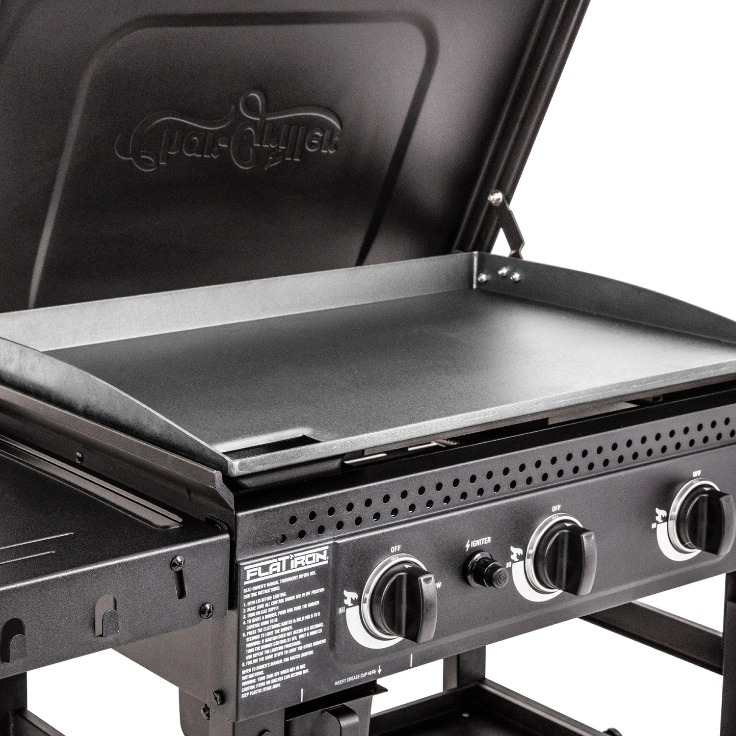Char-Griller Flat Iron™ 3-Brenner Gas-Plancha (ohne Druckminderer)