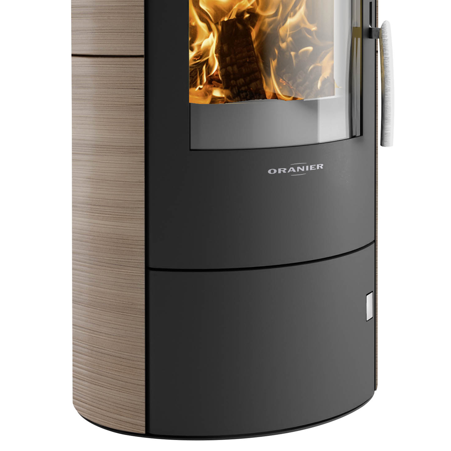 Oranier Polar W+ 2.0 Kaminofen Stahl Schwarz / Keramik Grappa