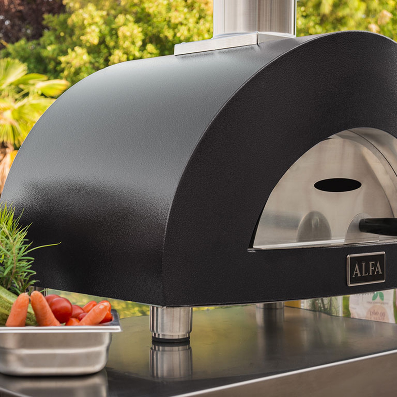 Alfa Moderno 1 Pizza Gas-Pizzaofen schiefergrau 50 mBar