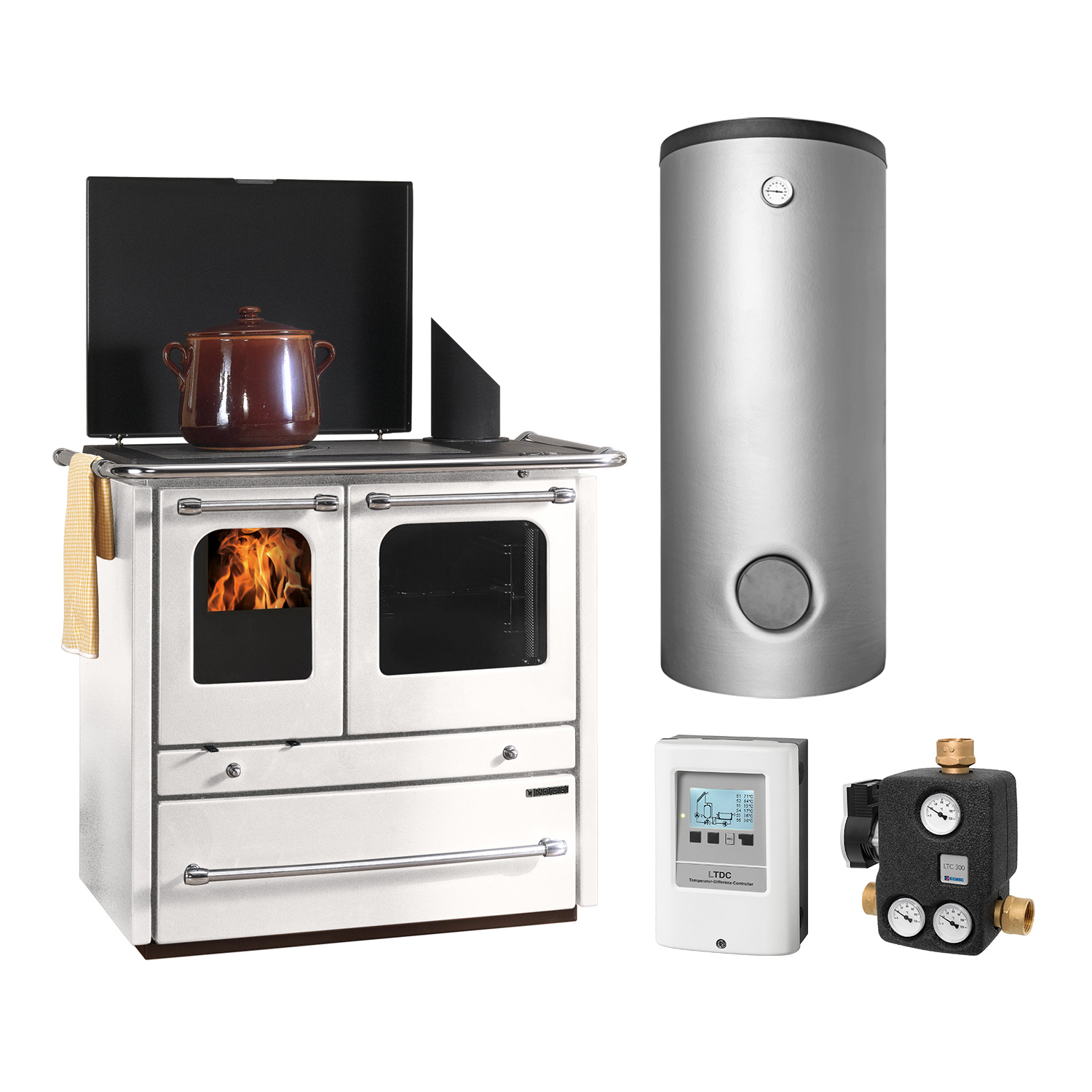 La Nordica Termosovrana DSA Bianco Set + Pufferspeicher TPSM 600 La Nordica Termosovrana DSA Bianco Set + Pufferspeicher TPSM 600