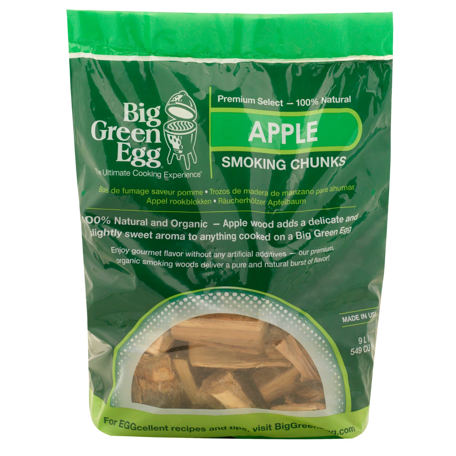 Big Green Egg Apfel Wood Chunks 9 Liter