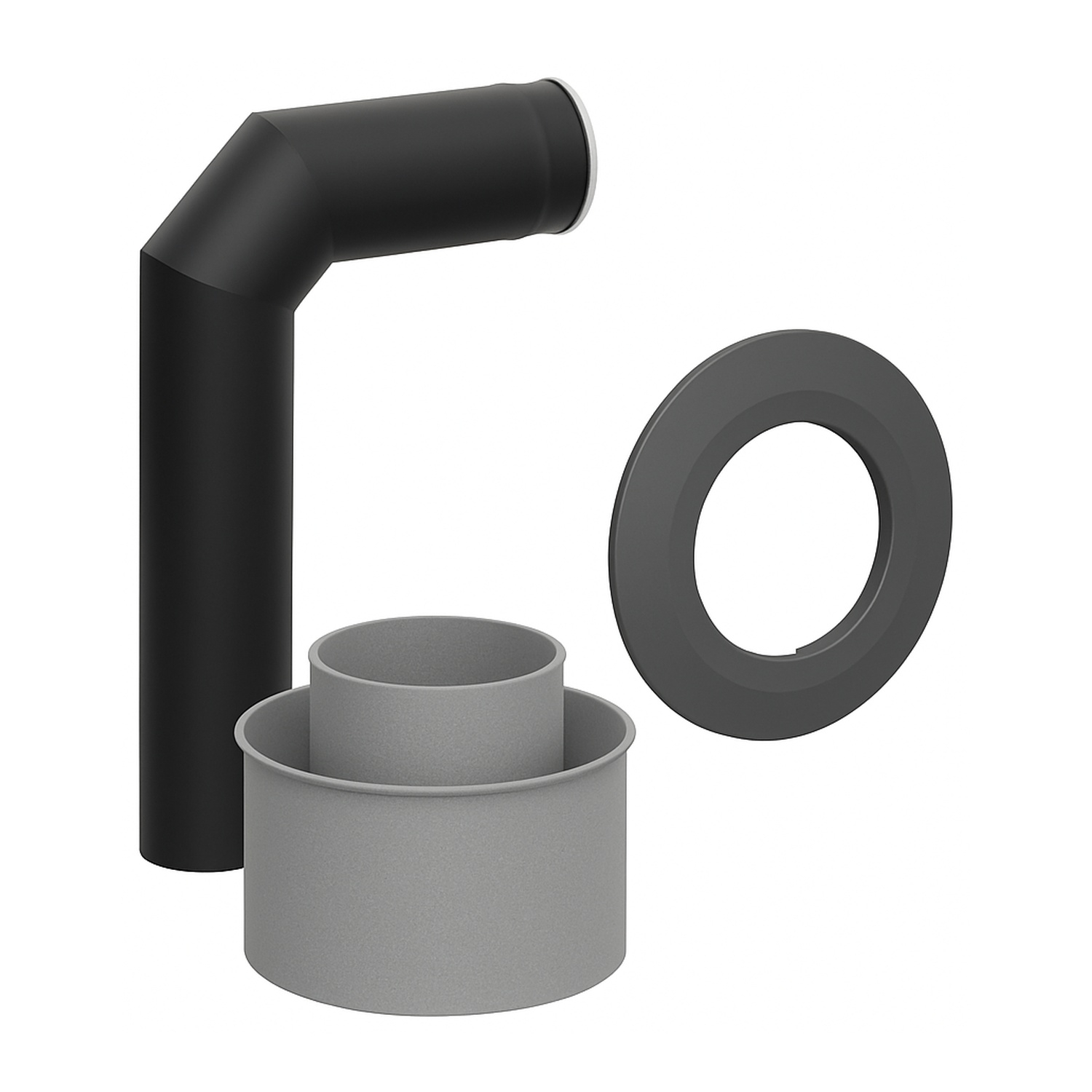 Raik Set WBG Lifestyle 150/90° 3-tlg mit Tür schwarz Raik Set WBG Lifestyle 150/90° 3-tlg mit Tür schwarz