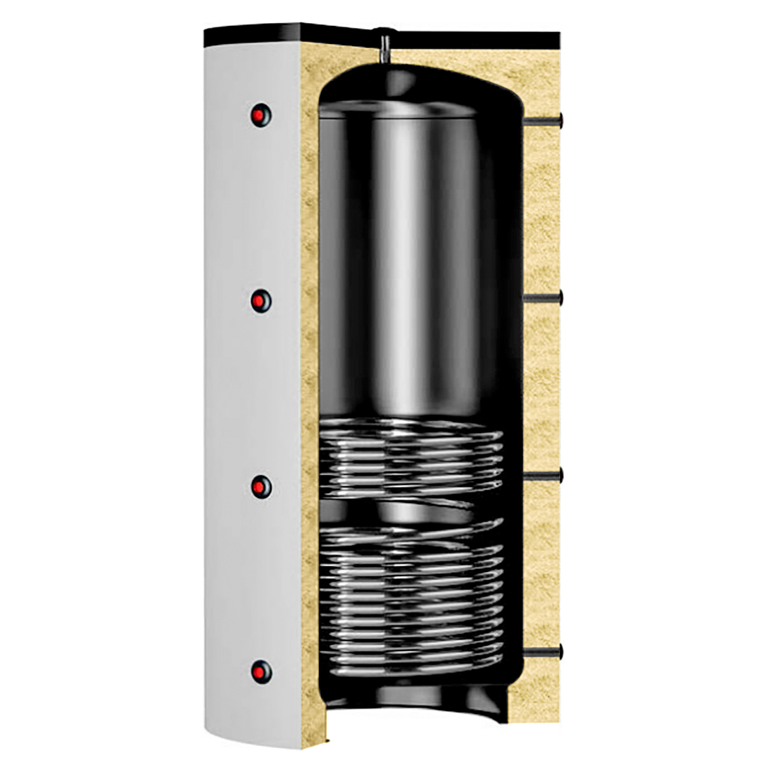 Termoventiler Pufferspeicher Laddotank Puffer 1 800 (805 Liter) mit 1x Solarwärmetauscher Termoventiler Pufferspeicher Laddotank Puffer 1 800 (805 Liter) mit 1x Solarwärmetauscher
