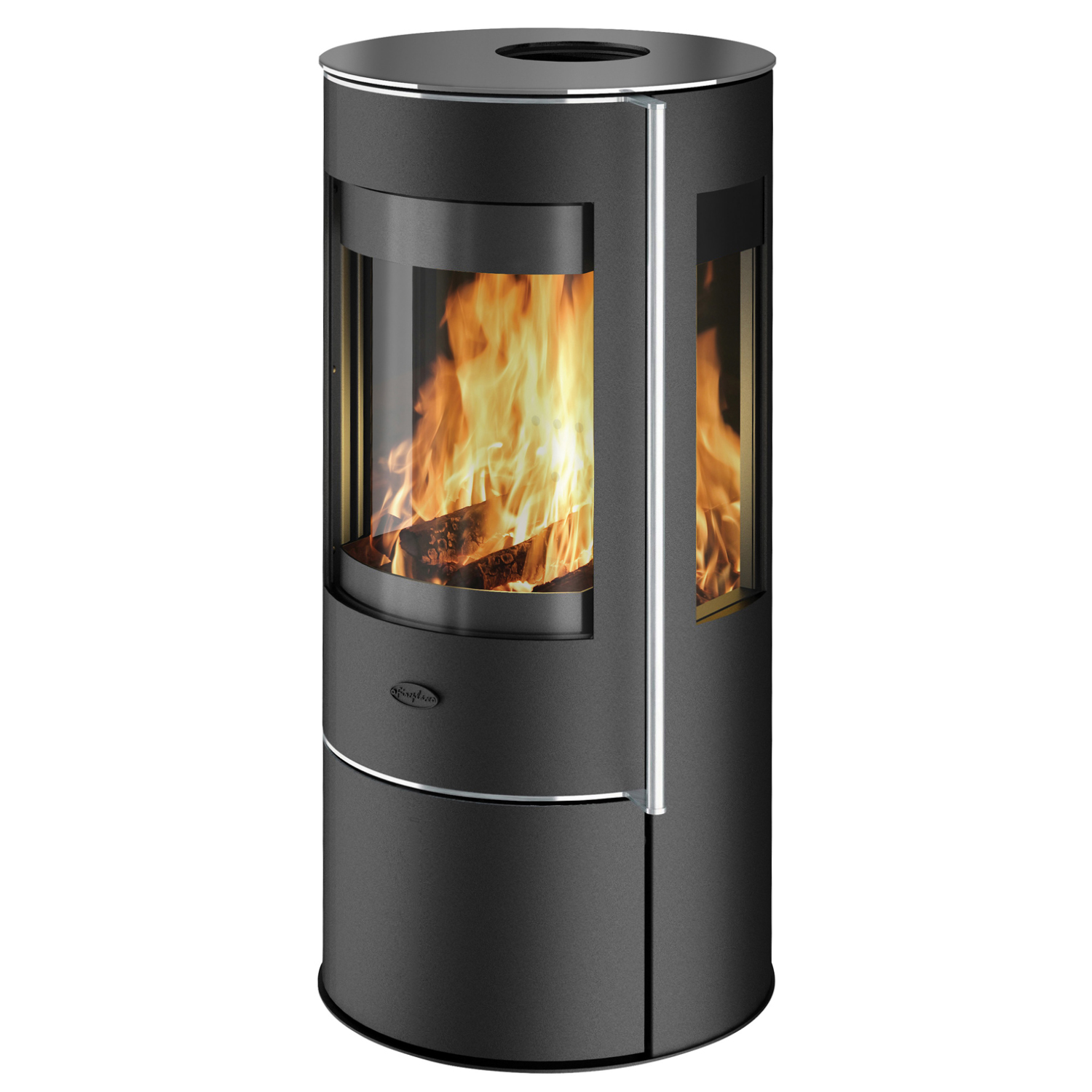 Fireplace Amarant Kaminofen Stahl Schwarz | Topplatte Glas Fireplace Amarant Kaminofen Stahl Schwarz | Topplatte Glas