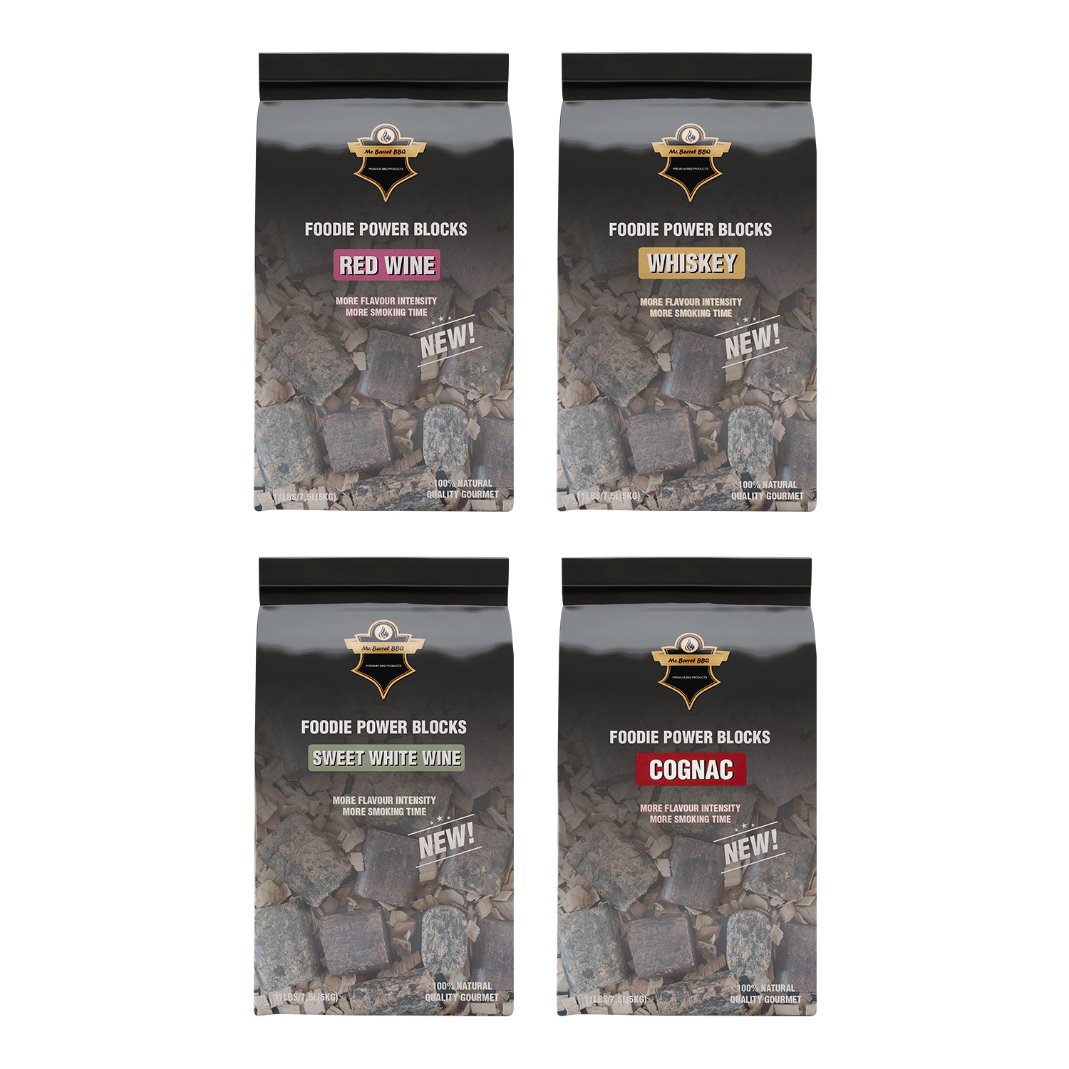 Mr. Barrel BBQ Foodie Power Blocks XL Red Wine, 5 kg Mr. Barrel BBQ Foodie Power Blocks XL Red Wine, 5 kg