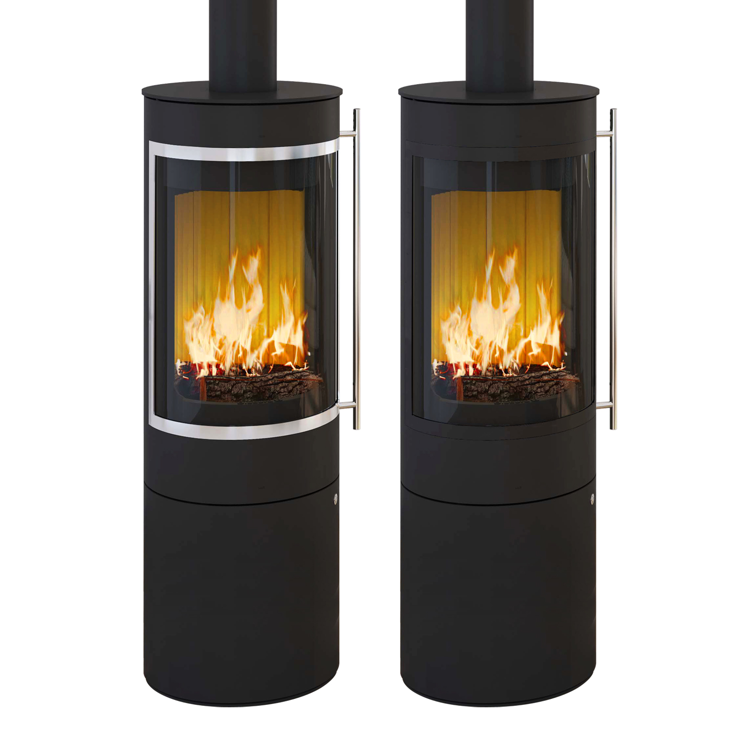 Olsberg Pular Plus Compact Kaminofen Schwarz Dekorrahmen lackiert Olsberg Pular Plus Compact Kaminofen Schwarz Dekorrahmen lackiert