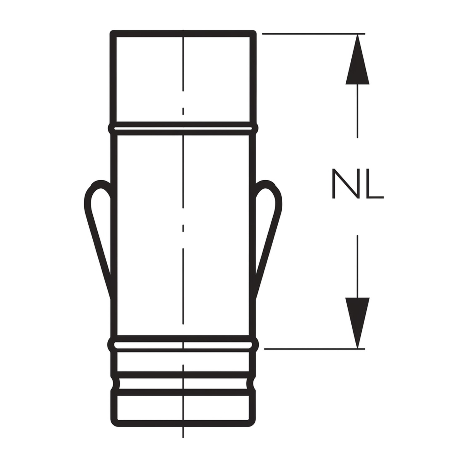 Schiedel PPL Ablasselement 250 mm Ø 200 mm