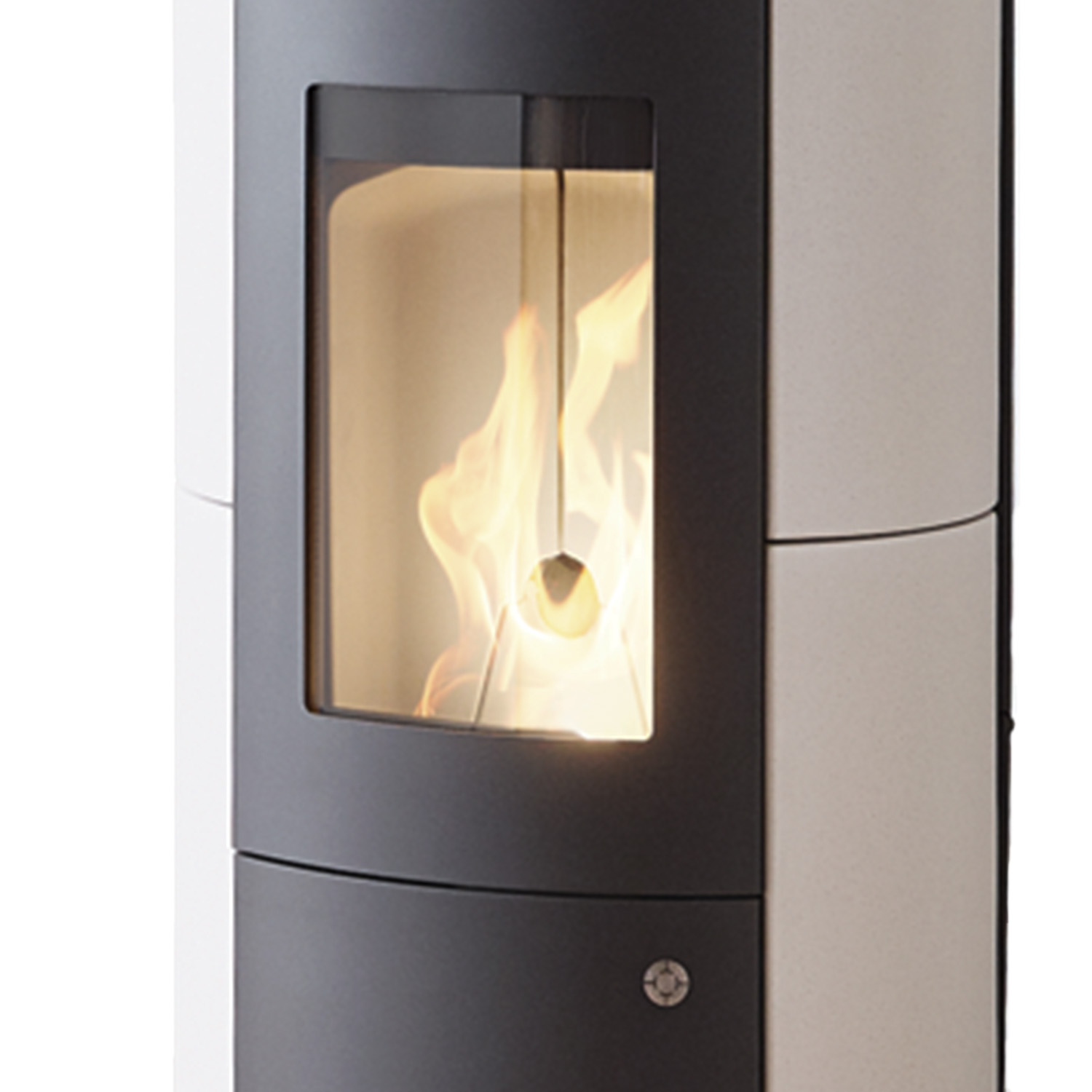 Olsberg Inara 3.0 Pelletofen Stahl Schwarz/Keramik Vanilla