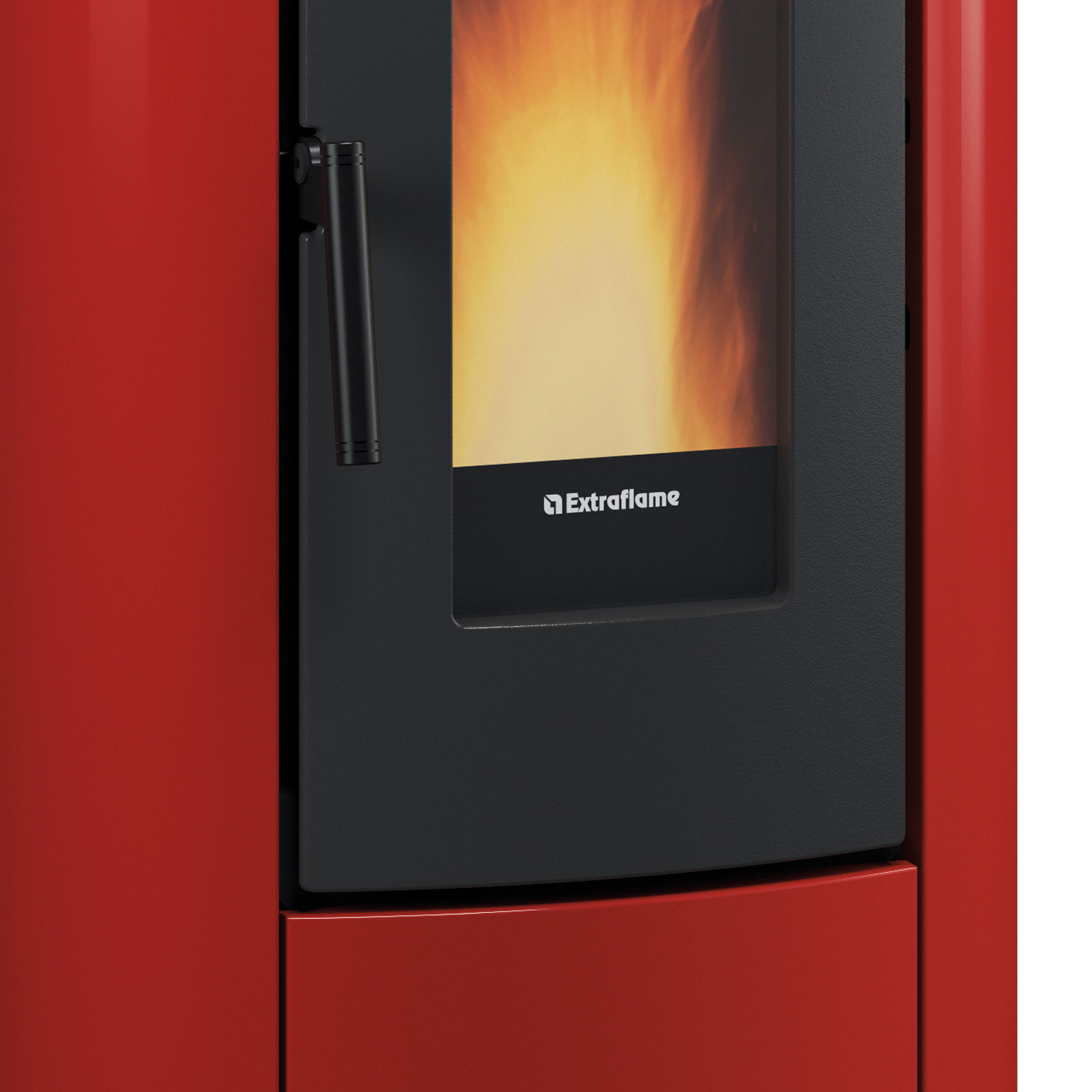 Extraflame Klaudia Plus Pelletofen Stahl Bordeaux