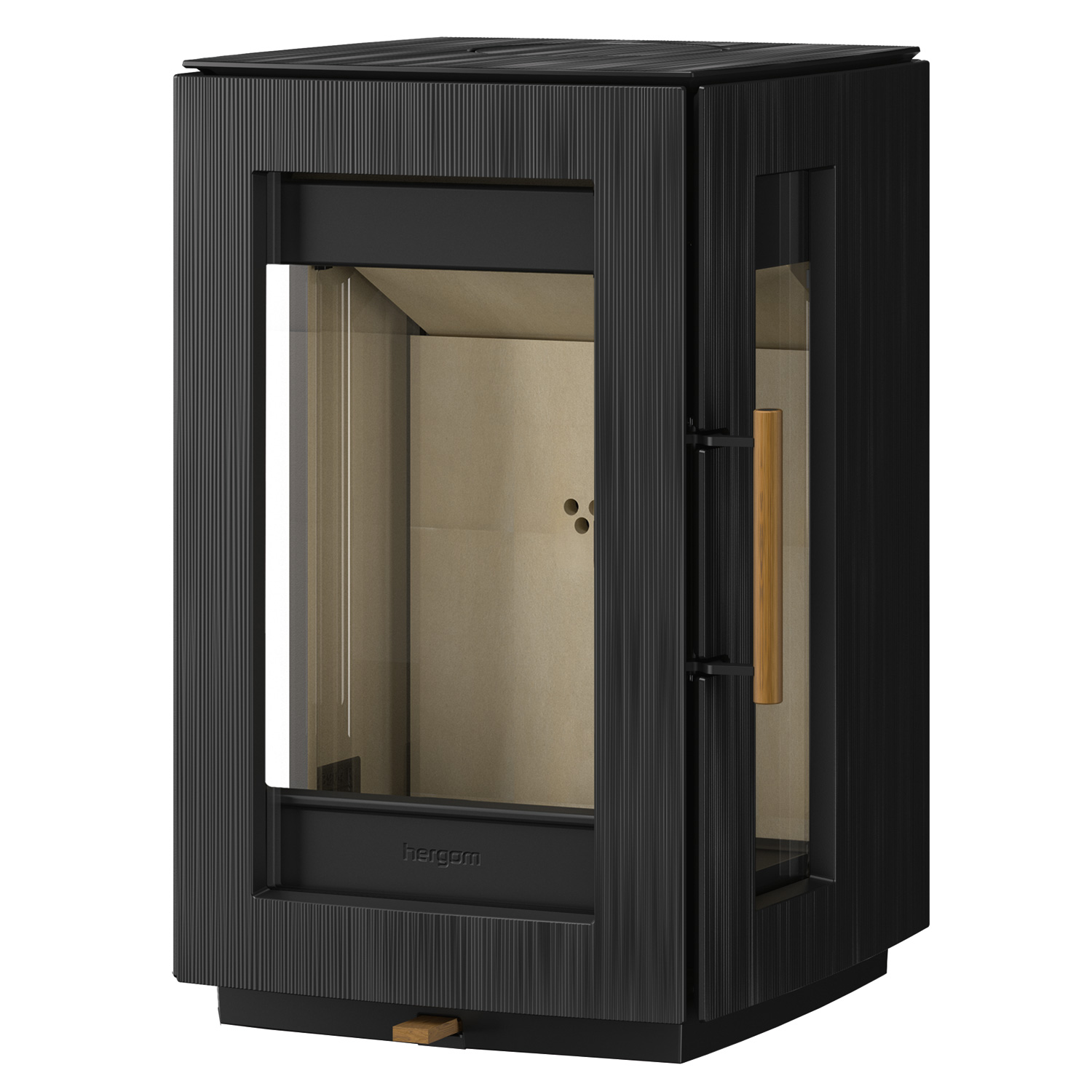 Hergom Glow Kaminofen Gusseisen Schwarz Hergom Glow Kaminofen Gusseisen Schwarz