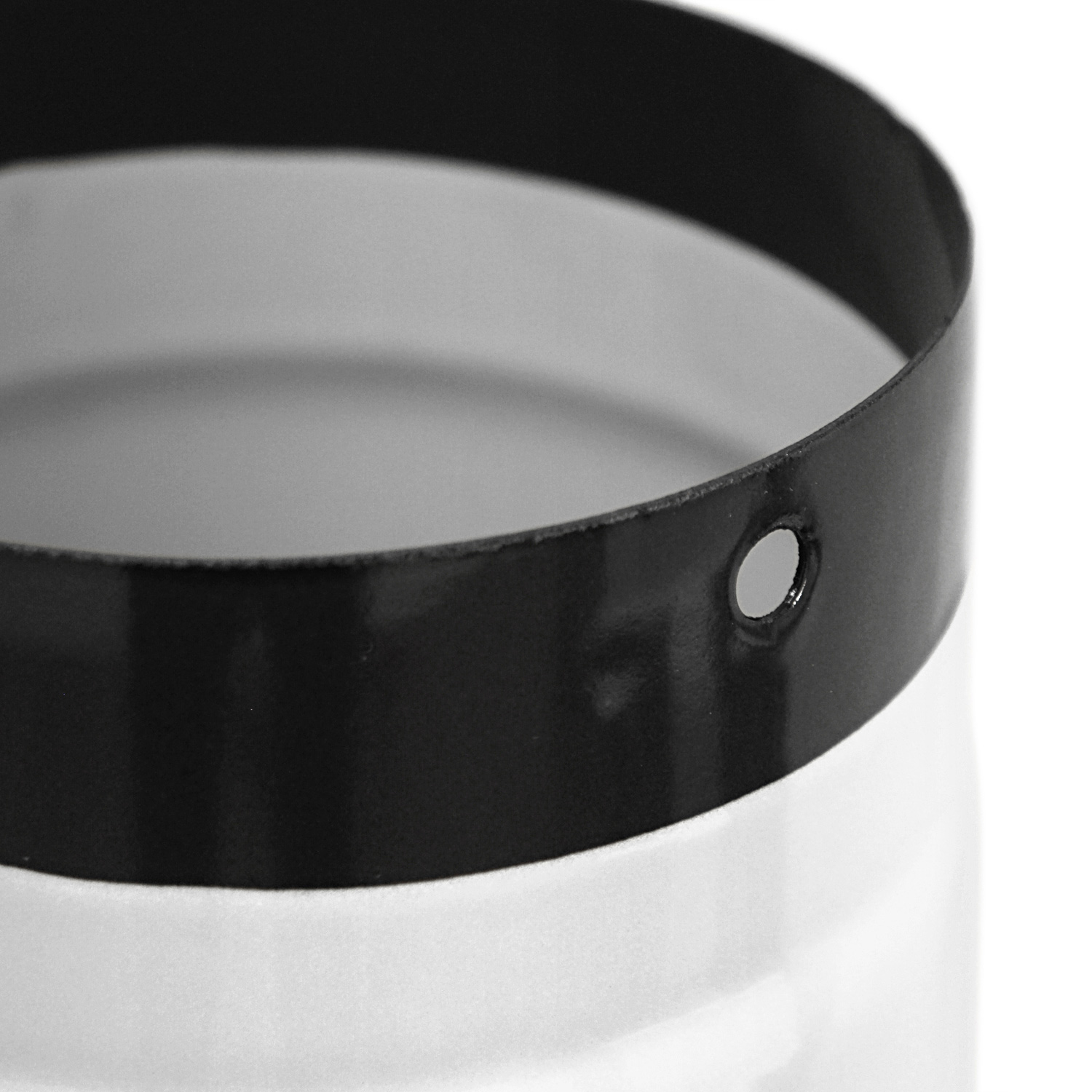 Raik Rauchrohr / Ofenrohr Emaille 130mm - Länge 1000mm Teleskoprohr Weiß