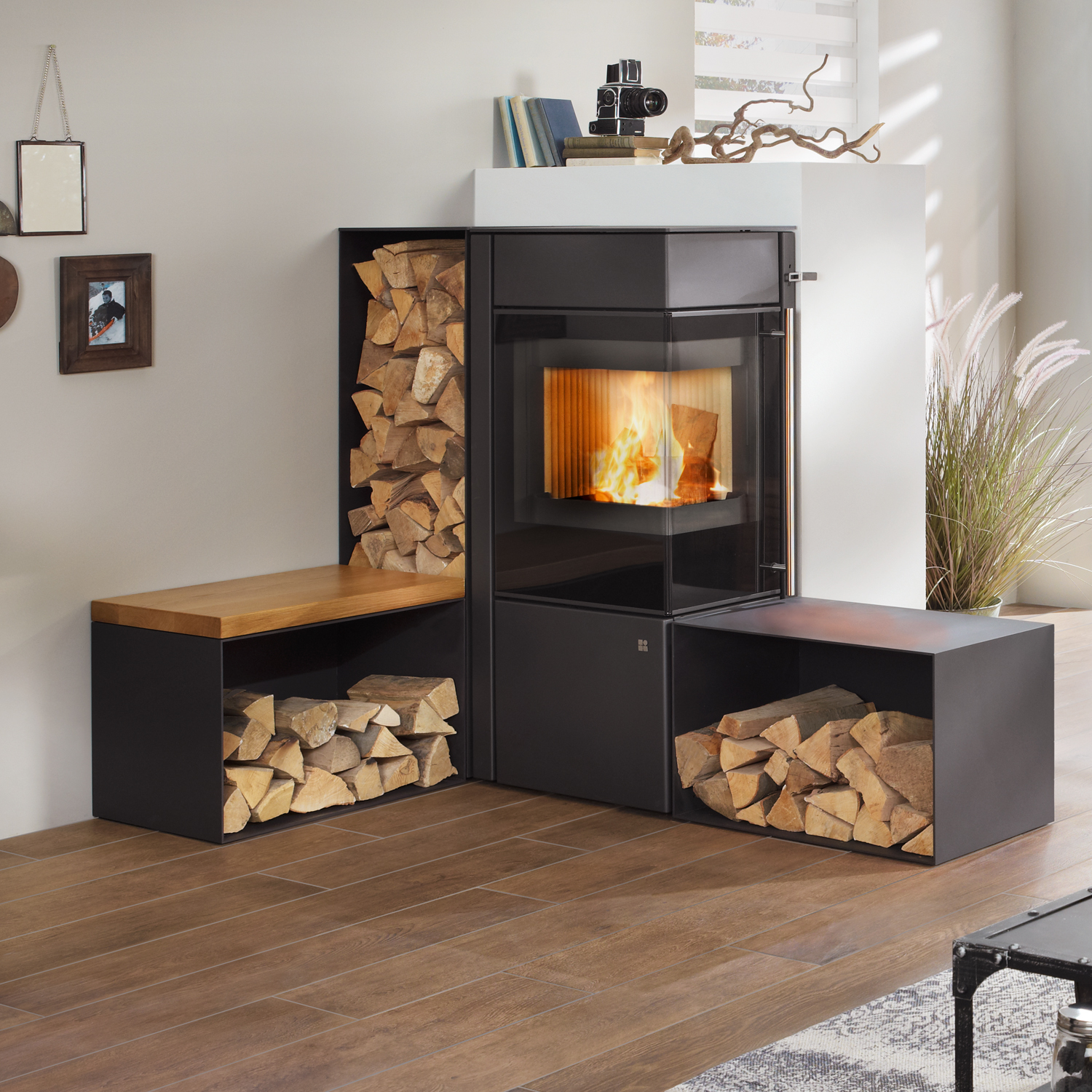 Olsberg Sitzbank Holzregal Olsberg Sitzbank Holzregal