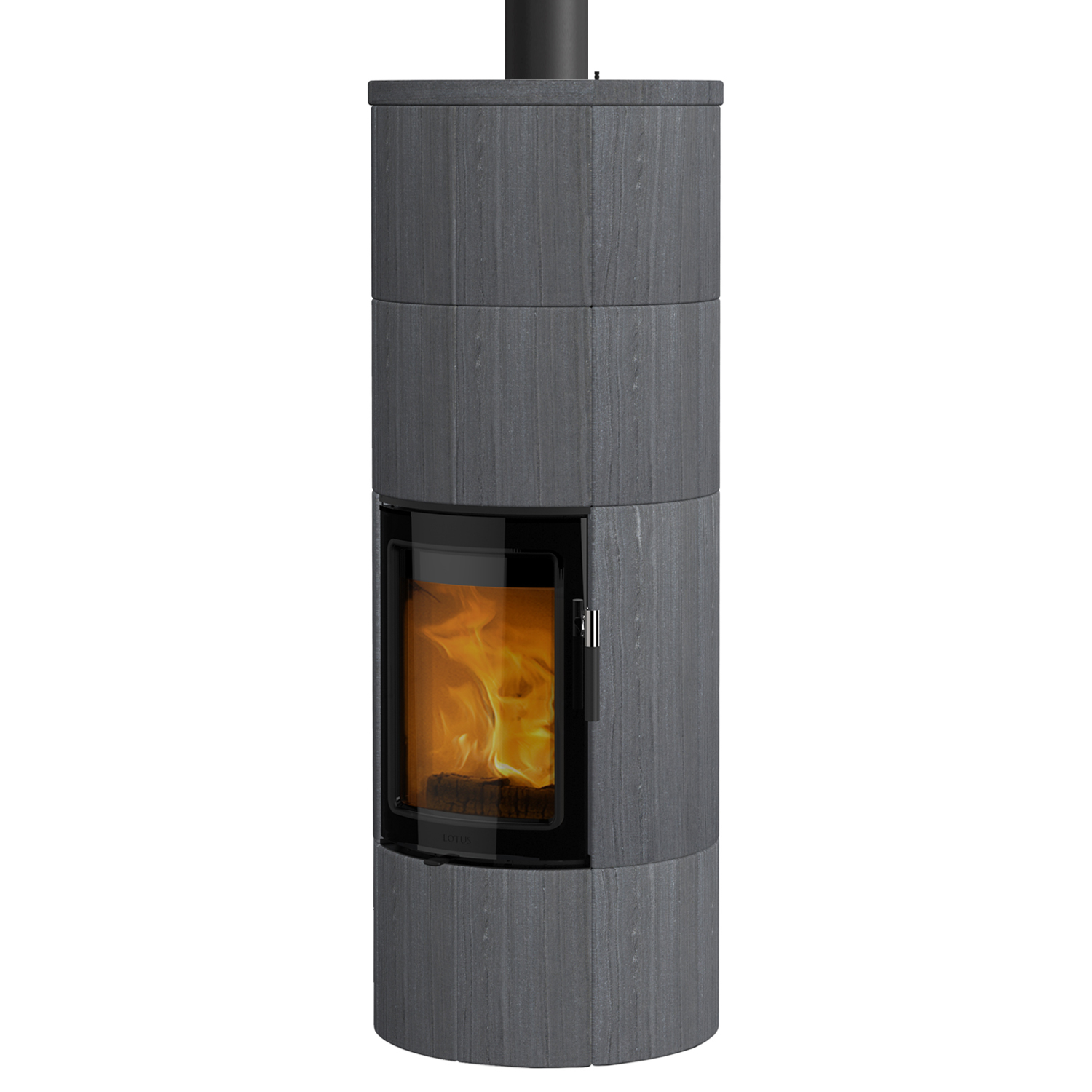 Lotus Maestro 2 Kaminofen Indian Night, Tür Magic, Rauchabgang oben
