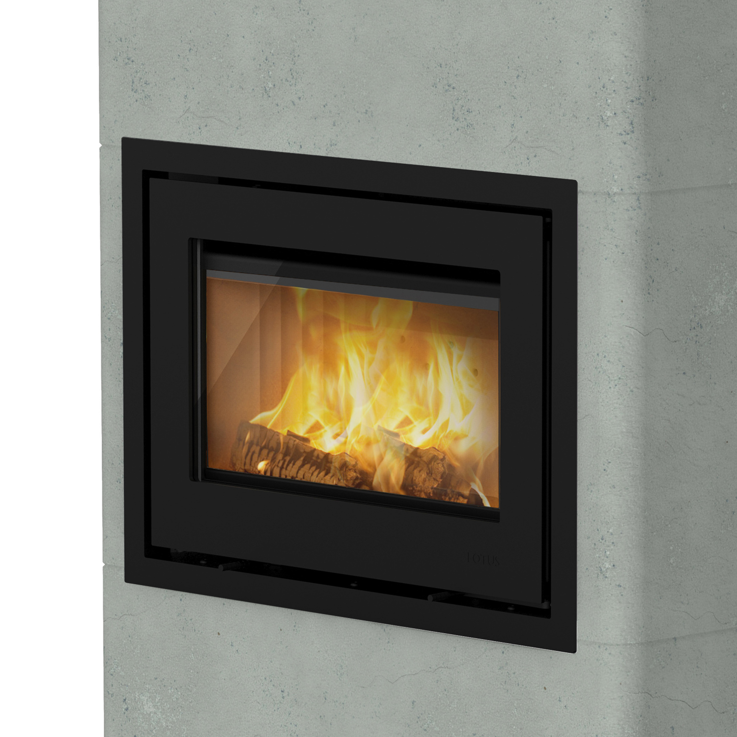 Lotus Beto 470 Kaminofen Magic Tür, Topplatte Schwarz